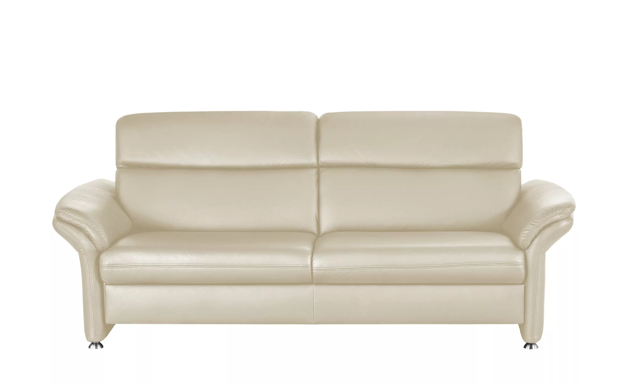 meinSofa Ledersofa - beige - 228 cm - 94 cm - 92 cm - Polstermöbel > Sofas günstig online kaufen