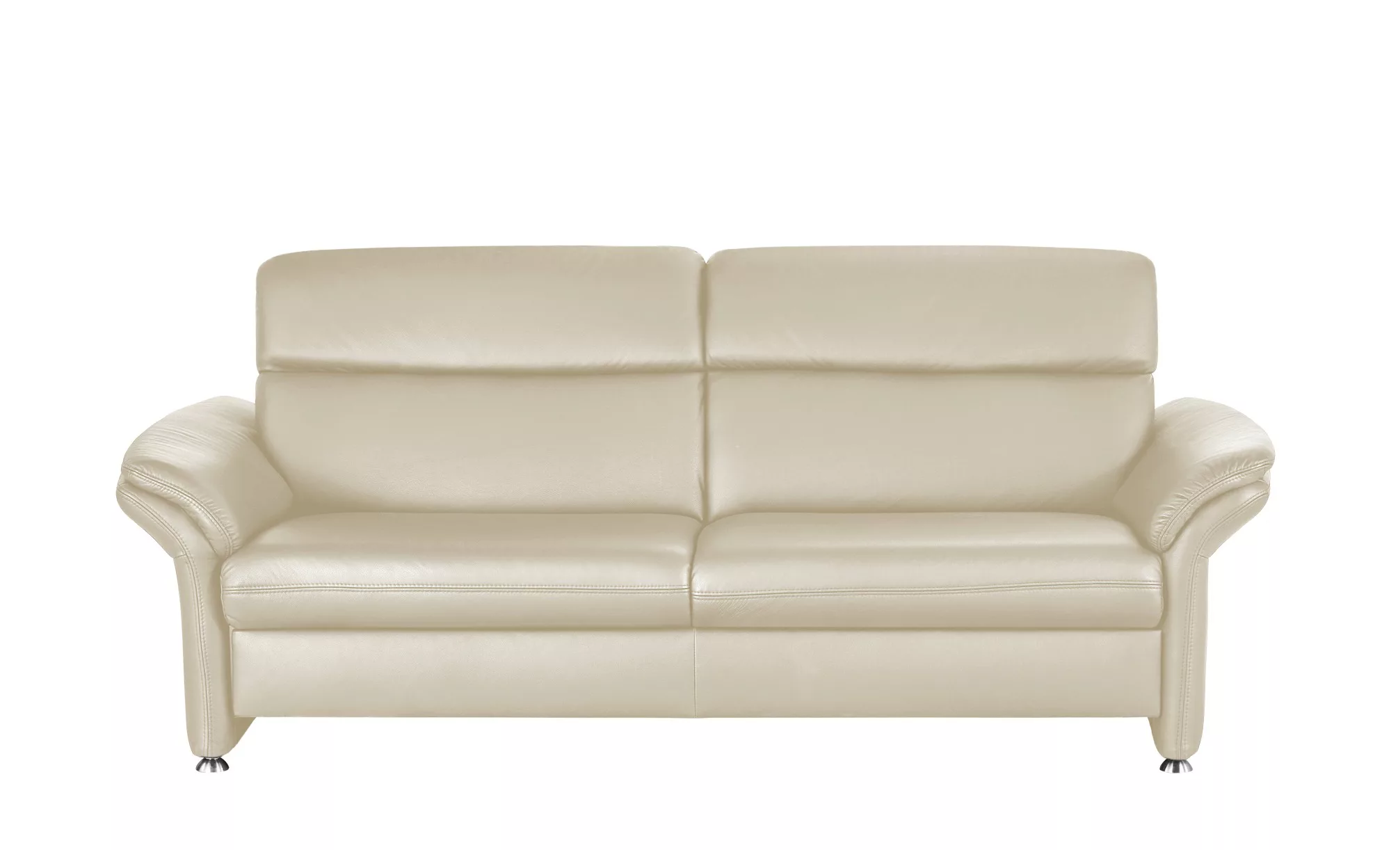 meinSofa Einzelsofa Leder Manon ¦ beige ¦ Maße (cm): B: 228 T: 92 Polstermö günstig online kaufen