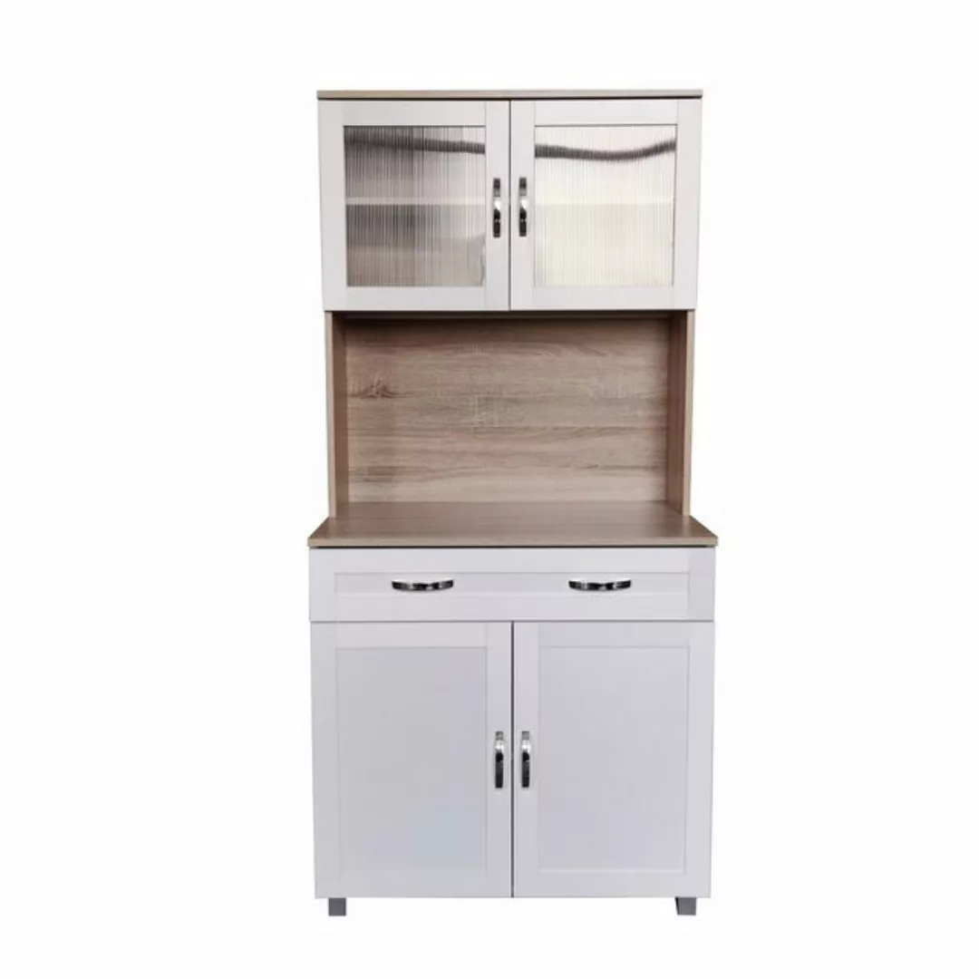 HTI-Living Hochschrank Küchenbuffet Sonoma/Weiß Blanca (Stück, 1-St., 1 Sch günstig online kaufen