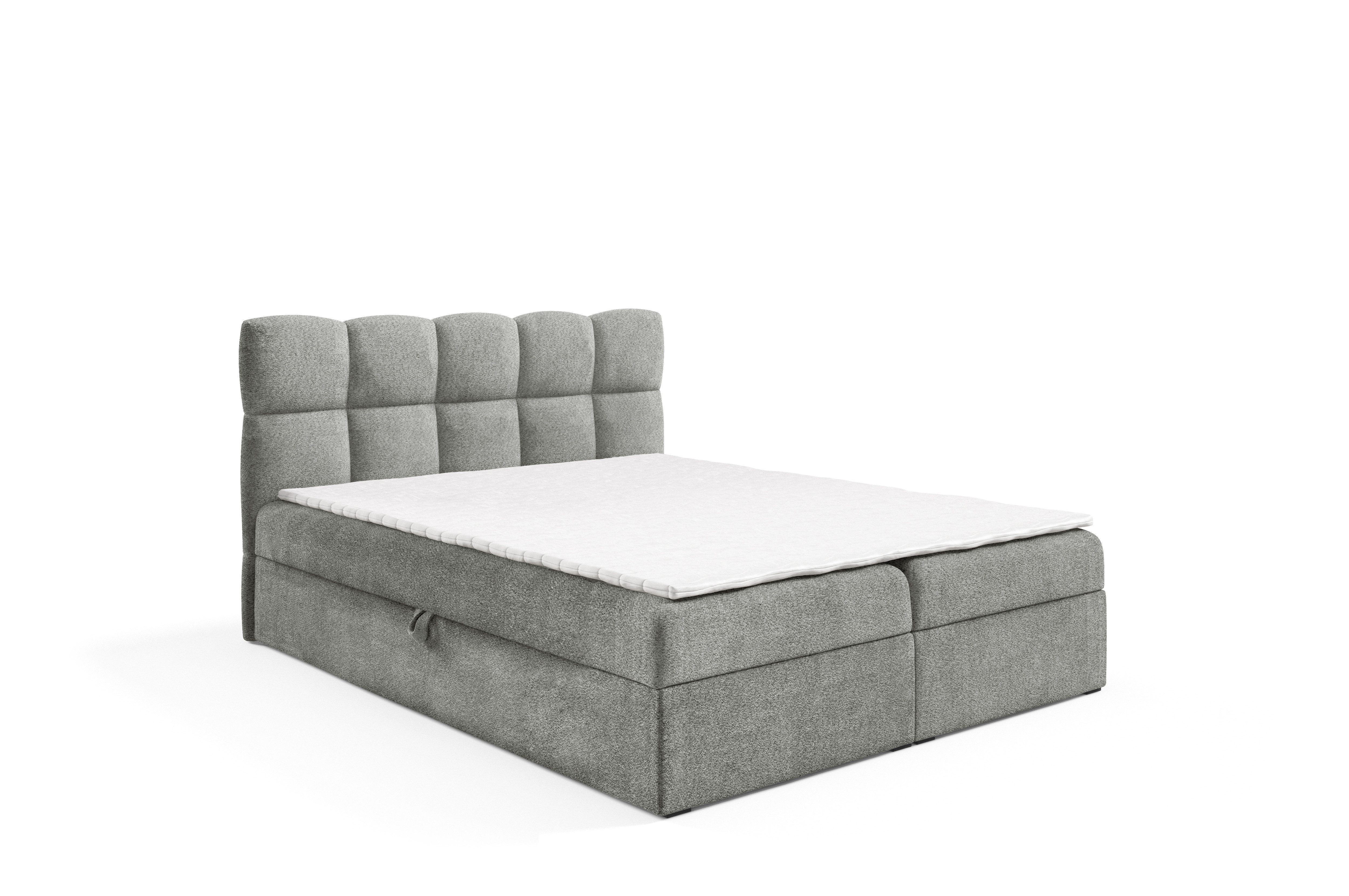 yourhouse24 Boxspringbett Negros, Doppelbett mit Bonell-Matratze günstig online kaufen