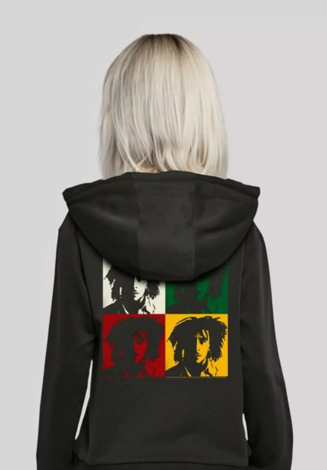 F4NT4STIC Hoodie Bob Marley Colour Blocks Two Sleeves Reggae Music Premium günstig online kaufen