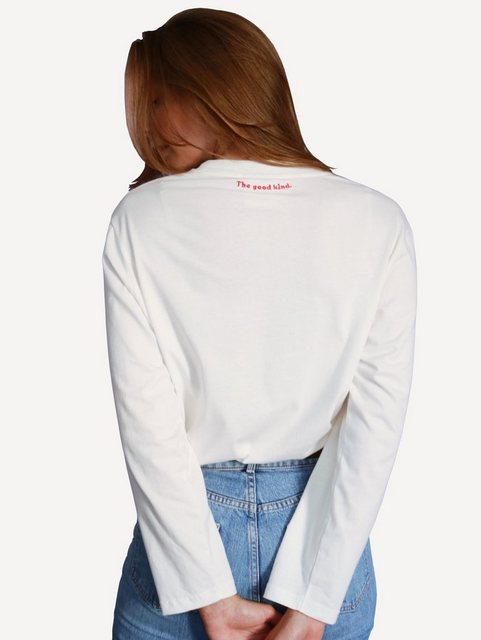 popeia Langarmshirt aus 100% weichster Bio-Baumwolle mit Detail im Nacken günstig online kaufen