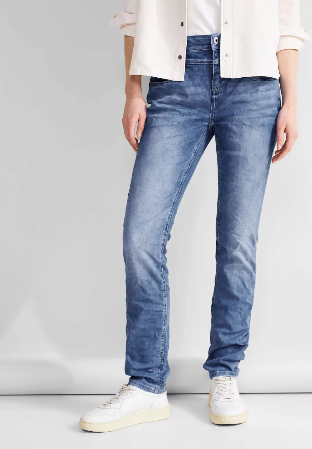 STREET ONE Slim-fit-Jeans aus Baumwolle mit Stretchanteil günstig online kaufen