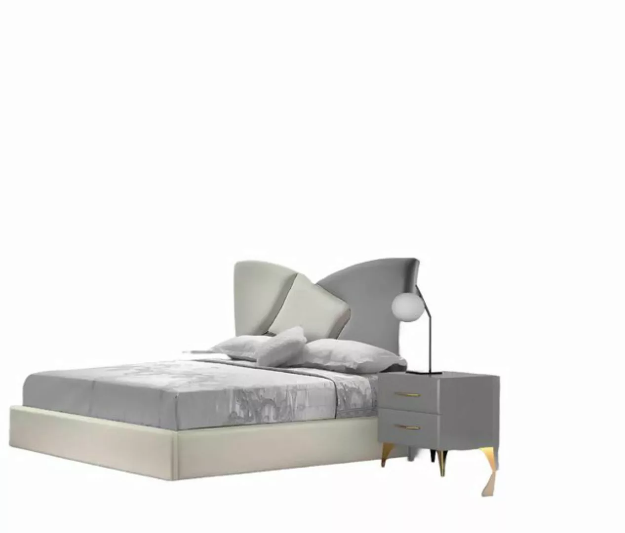 Xlmoebel Bett Neues luxuriöses Schlafzimmer-Set mit 2 Betten und Nachttisch günstig online kaufen