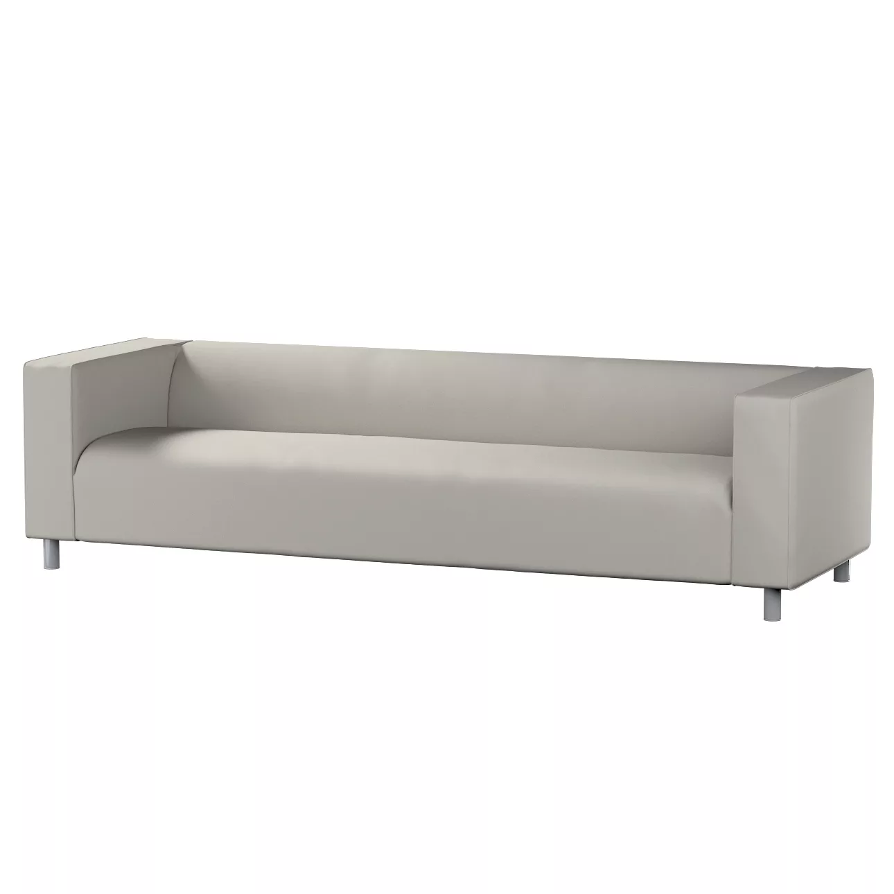 Bezug für Klippan 4-Sitzer Sofa, grau, Bezug für Klippan 4-Sitzer, Living I günstig online kaufen