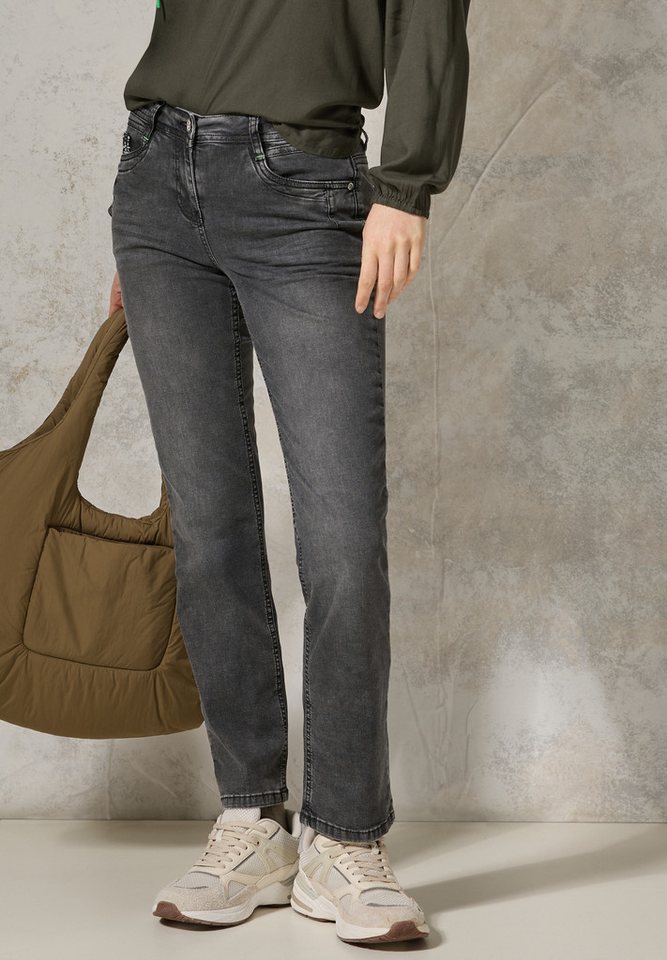 Cecil Regular-fit-Jeans Style Scarlett in schöner Basic-Waschung günstig online kaufen