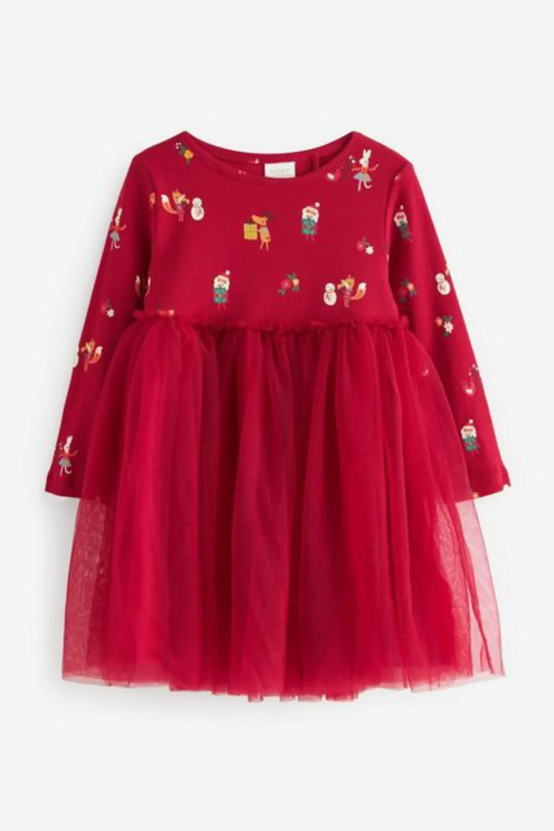 Next Tüllkleid Langärmeliges Tutu-Kleid mit Print (1-tlg) günstig online kaufen