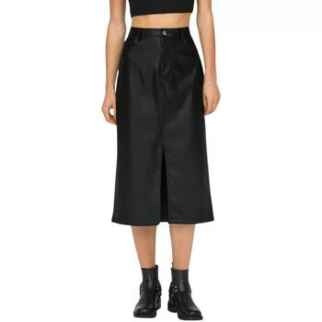 ONLY Sommerrock ONLKIRI HW LO SLIT FAUX LEA SKIRT C günstig online kaufen