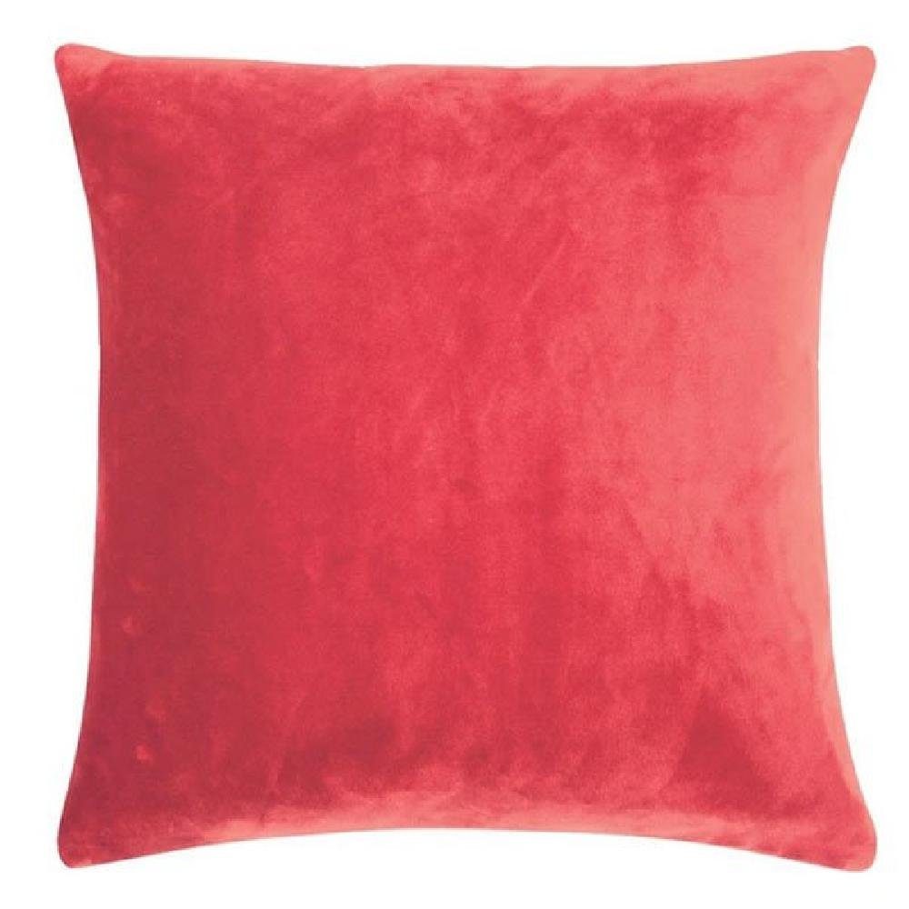 PAD Dekoobjekt Kissenhülle Samt Smooth Rot günstig online kaufen