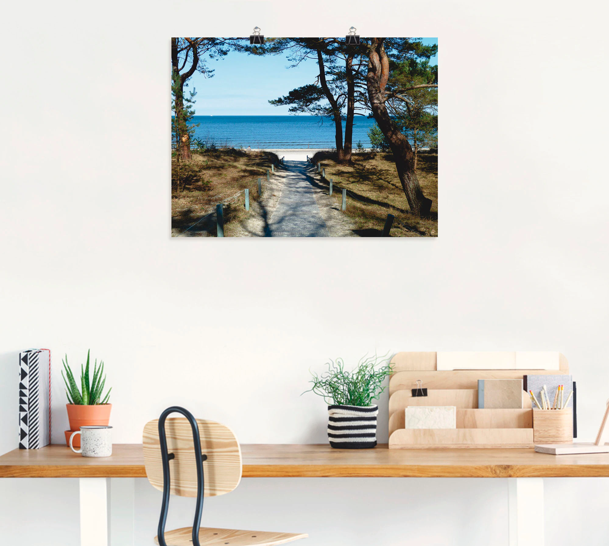 Artland Wandbild »schöne Ostseeküste«, Gewässer, (1 St.), als Leinwandbild, günstig online kaufen