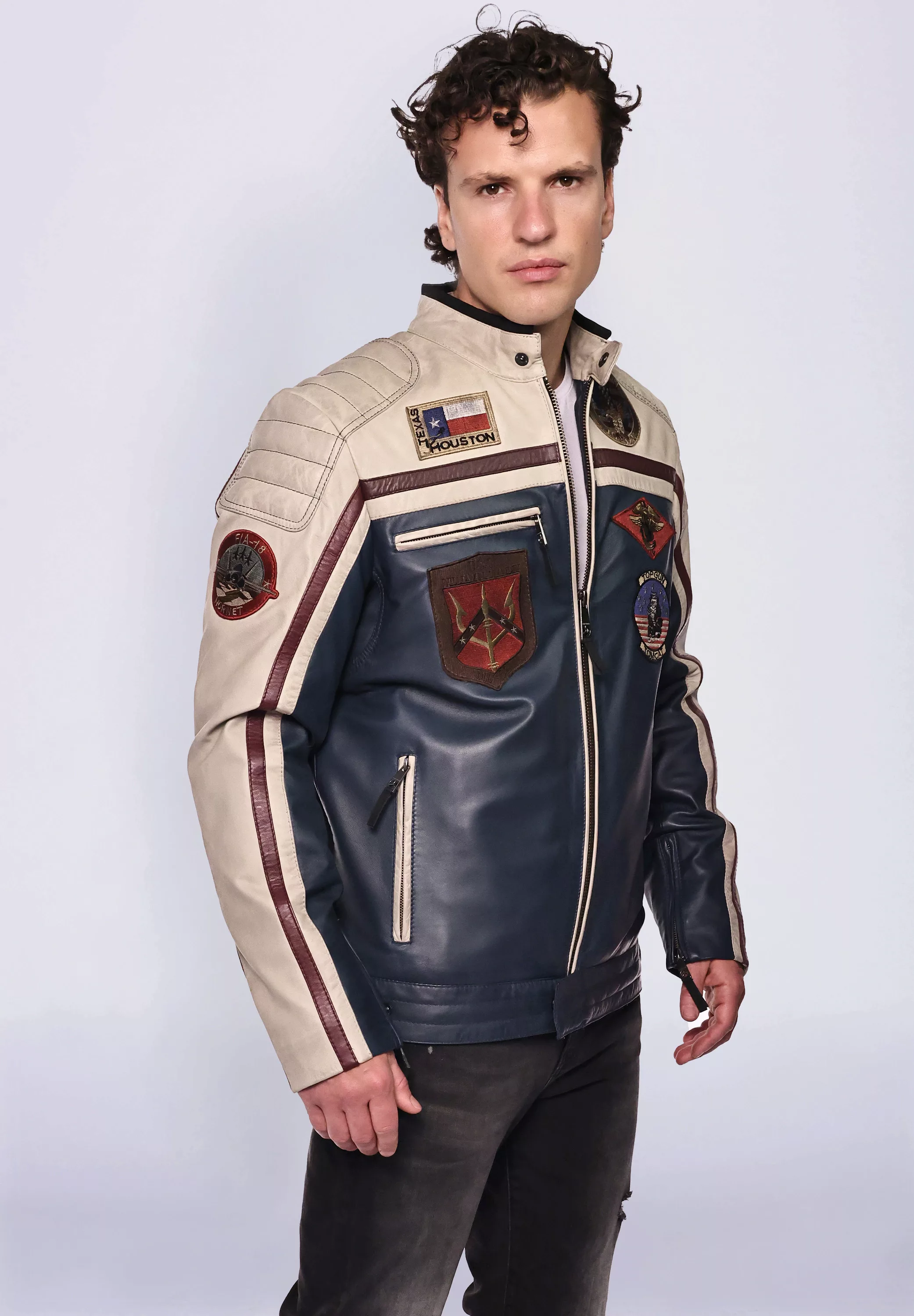 TOP GUN Lederjacke "TGJ1005" günstig online kaufen