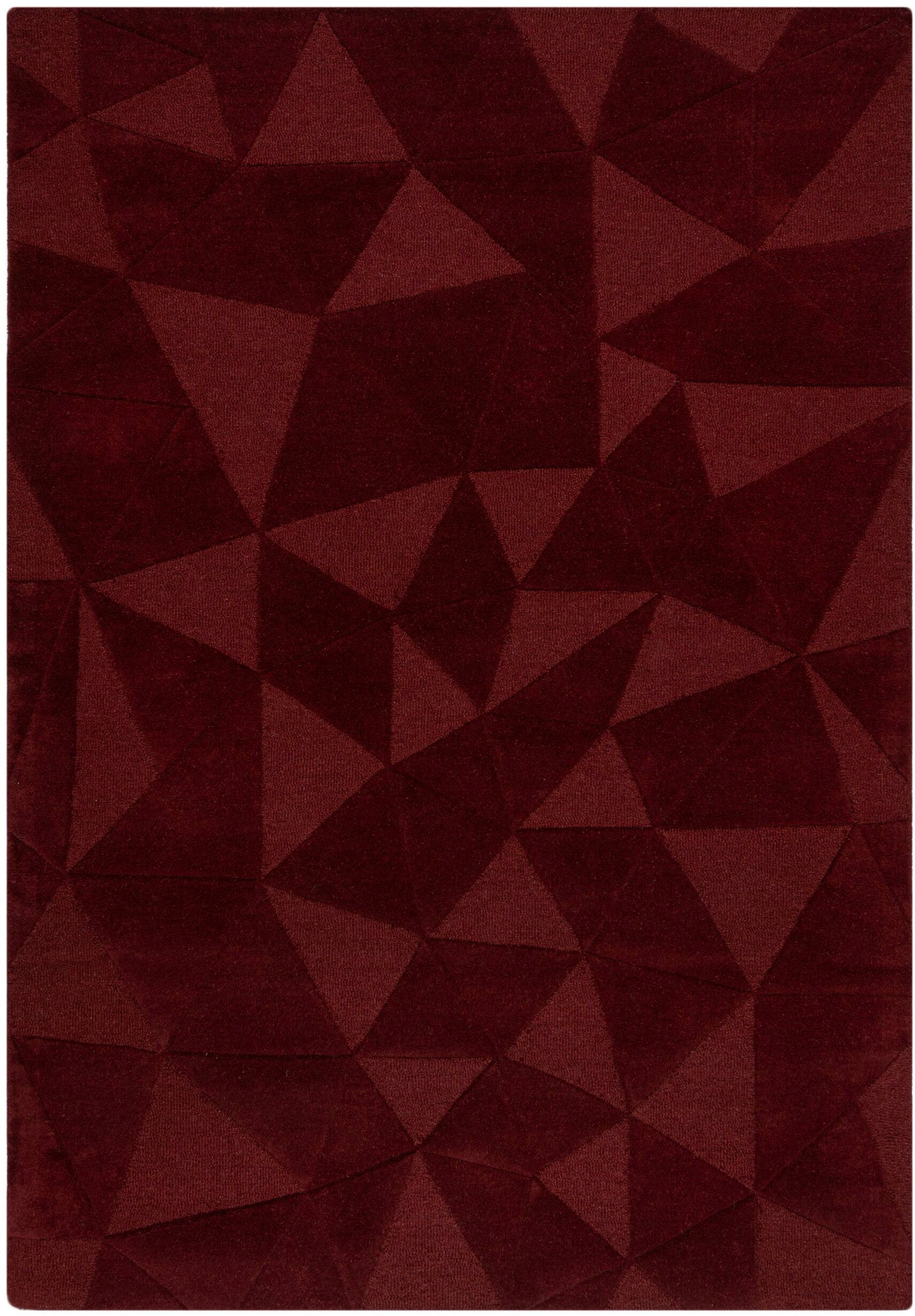 FLAIR RUGS Wollteppich »Shard«, rechteckig, 10 mm Höhe, Geometrischer Teppi günstig online kaufen