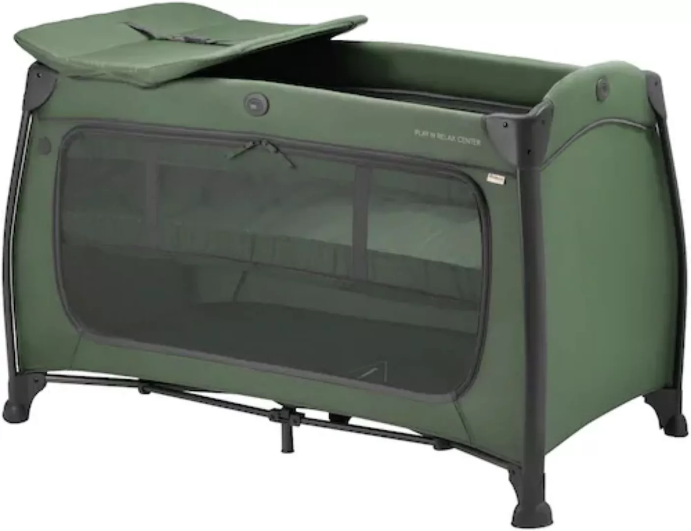 Hauck Baby-Reisebett »Play N Relax Center, darkgreen«, inkl. Neugeborenenei günstig online kaufen
