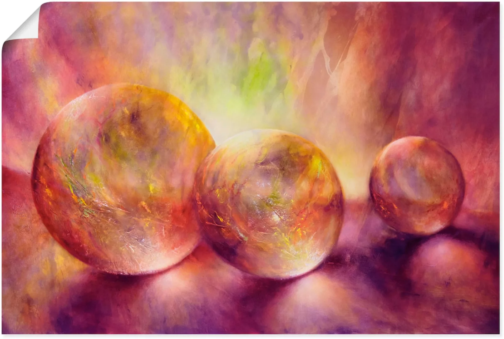 Artland Wandbild "Purpures Licht", Muster, (1 St.) günstig online kaufen