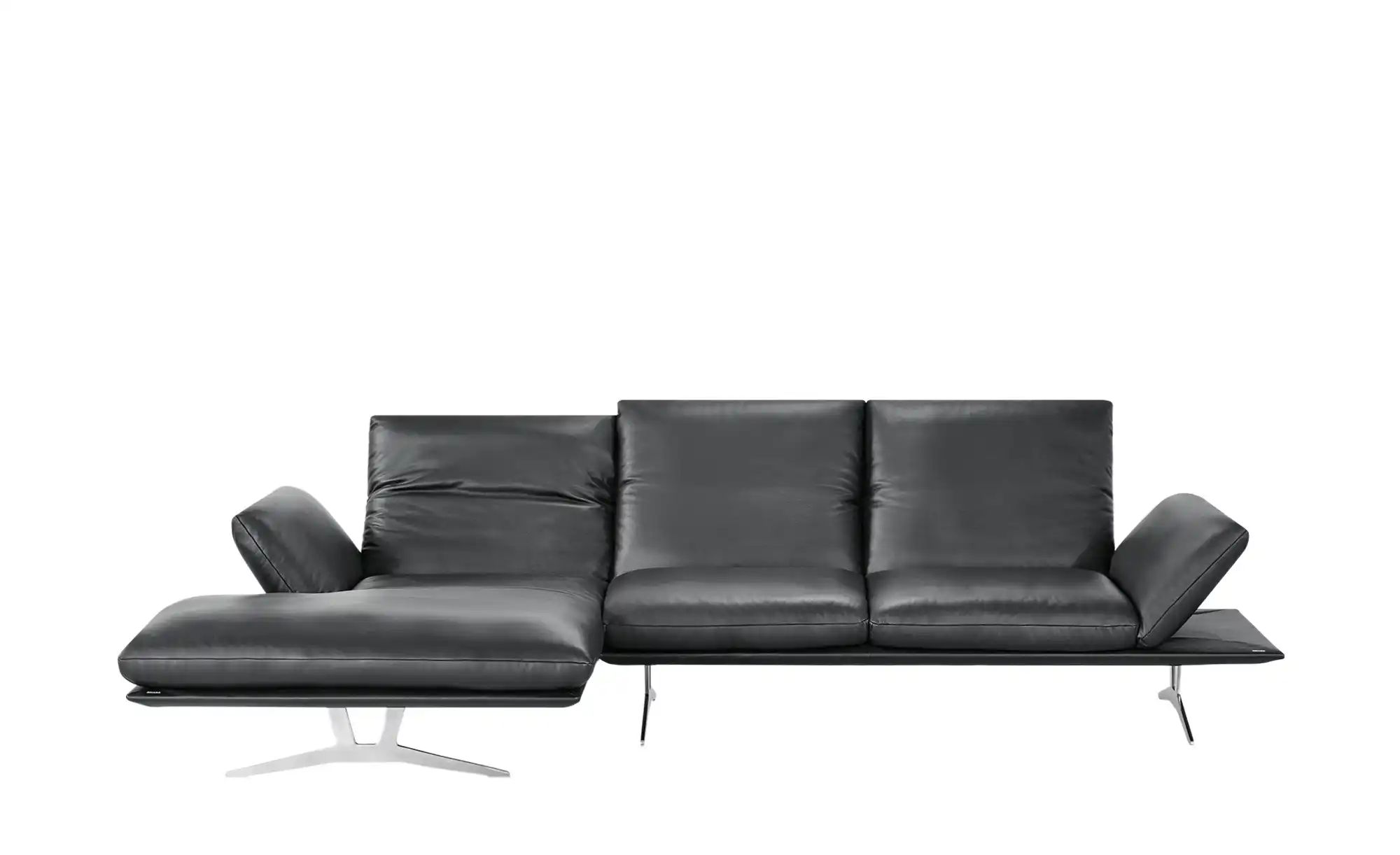 KOINOR Ecksofa Echtleder Francis ¦ schwarz ¦ Maße (cm): B: 314 H: 93 T: 159 günstig online kaufen