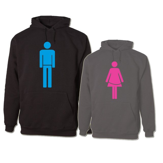 G-graphics Hoodie Mann & Frau (Partner- / Paar-Set, Einzelteile zum selbst günstig online kaufen