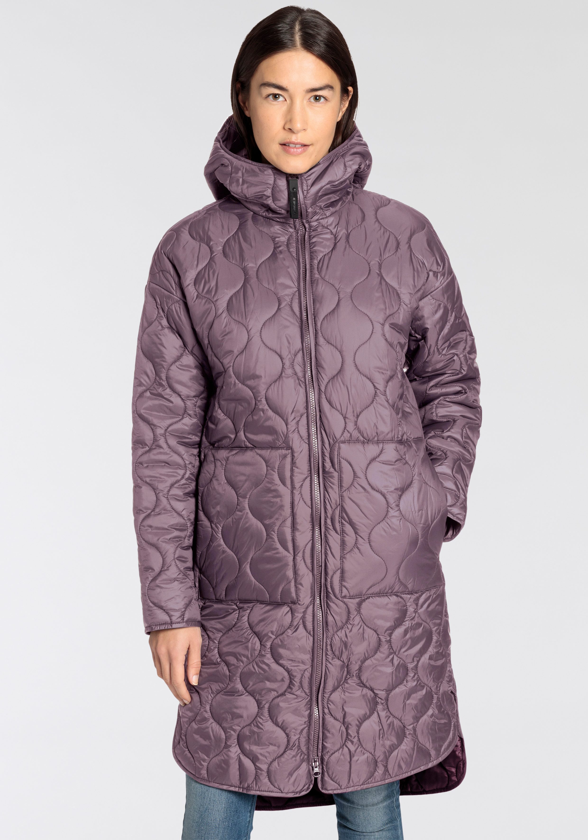 Icepeak Steppmantel "AALEA", mit Markenpatch am Oberarm günstig online kaufen
