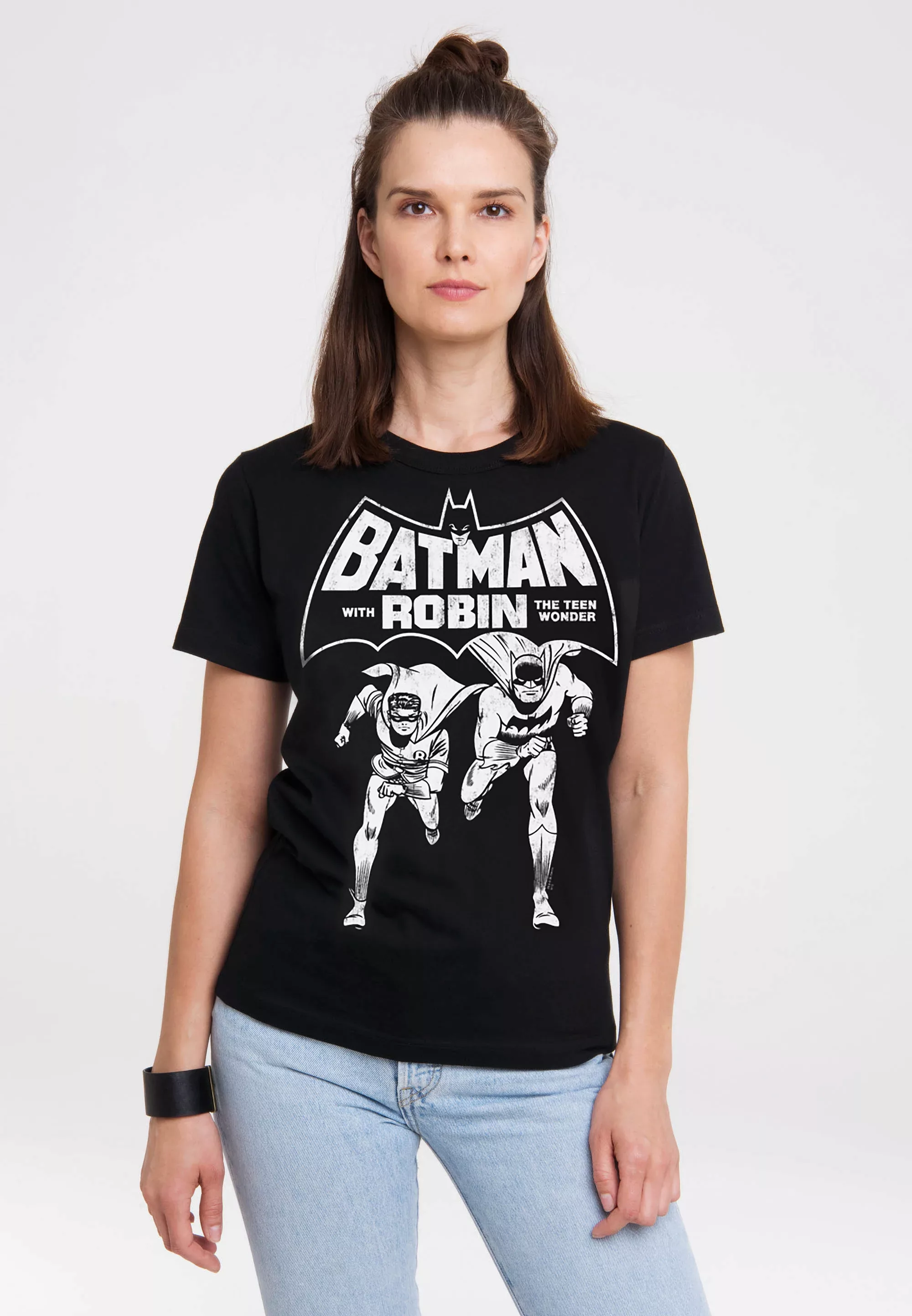 LOGOSHIRT T-Shirt "Batman & Robin - Teen Wonder", mit trendigem Superhelden günstig online kaufen