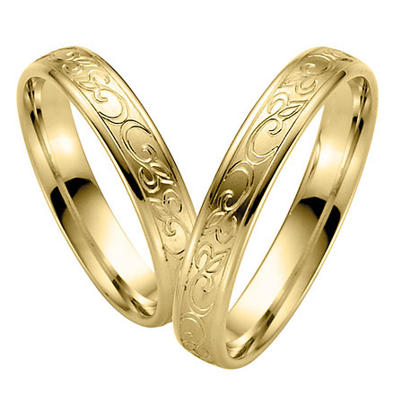 LOVE by Goettgen Trauringe Paar, Gelb 333 Gold, Eheringe günstig online kaufen