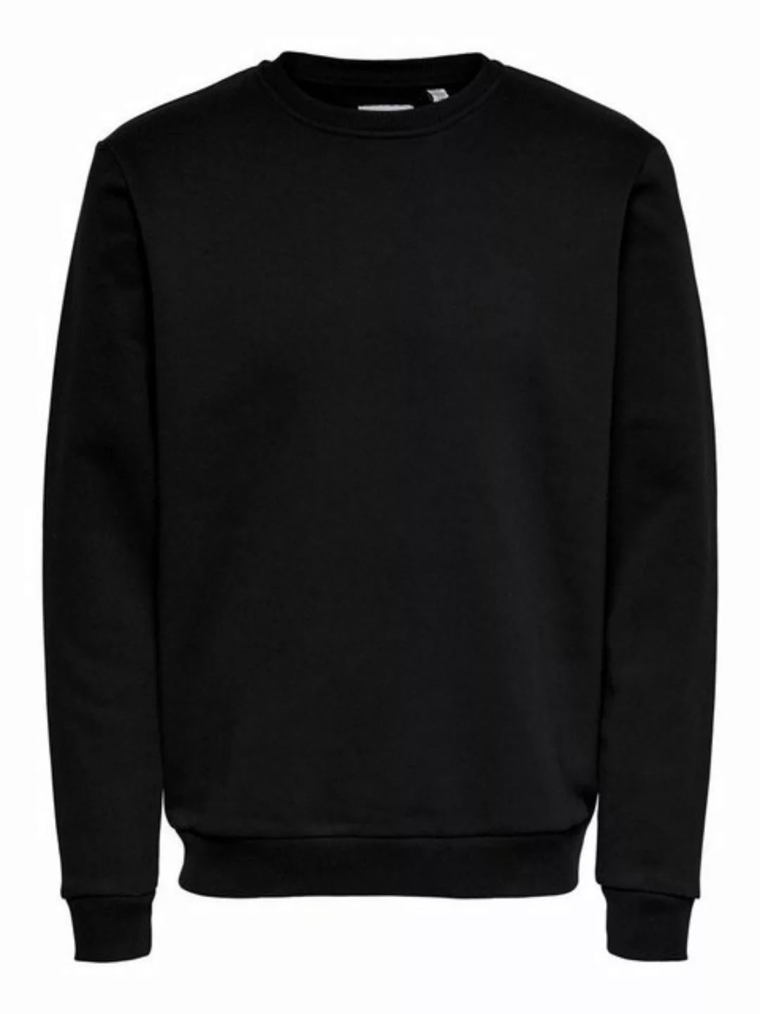 Only & Sons – Sweatshirt mit Rundhalsausschnitt in Marineblau günstig online kaufen
