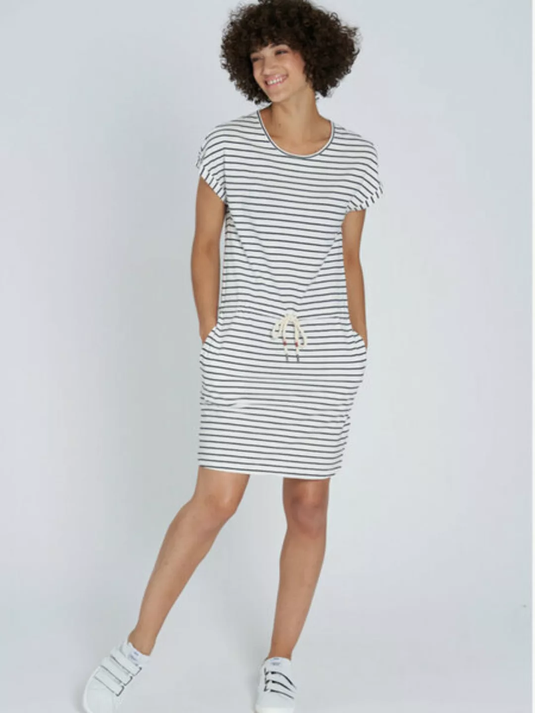 Recolution Damen Jersey-kleid Stripes Reine Bio-baumwolle günstig online kaufen