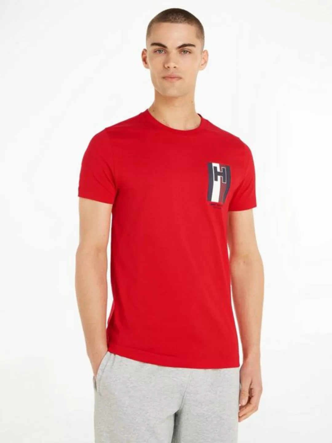 Tommy Hilfiger T-Shirt H EMBLEM TEE mit gedrucktem Logo günstig online kaufen