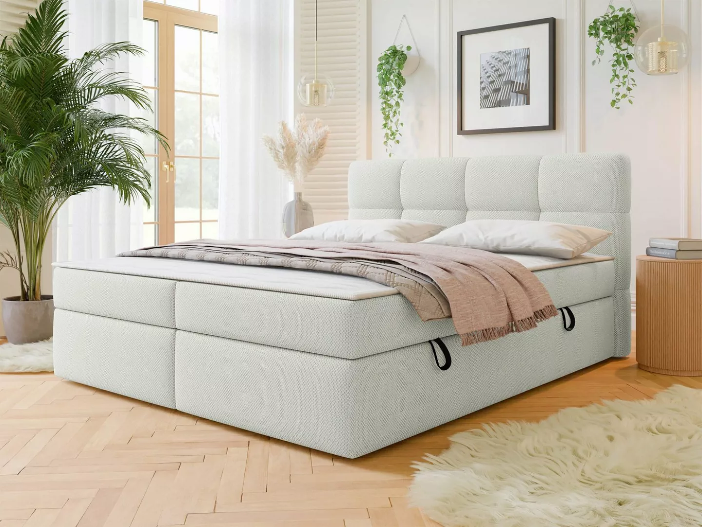 MIRJAN24 Boxspringbett Figaro (mit zwei Bettkästen), 140/160/180 cm, Bonell günstig online kaufen