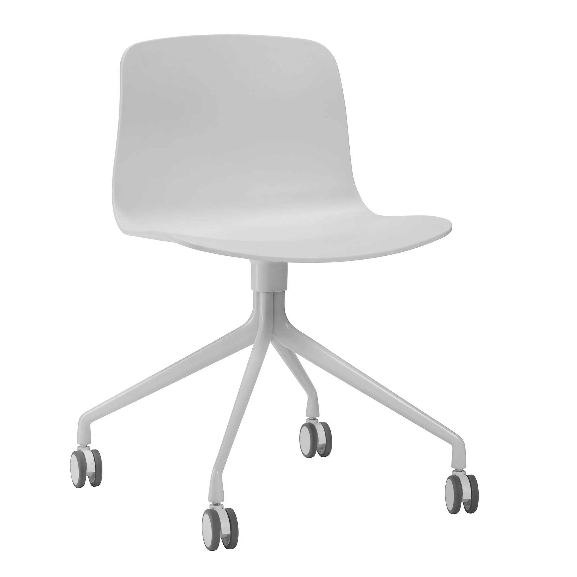HAY - About a Chair AAC 14 Drehstuhl mit Rollen - weiß/Sitzschale Polypropy günstig online kaufen