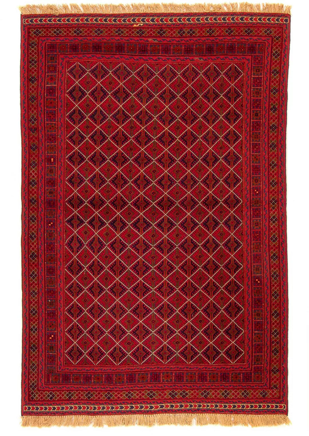 morgenland Wollteppich »Kelim - Oriental - 196 x 136 cm - dunkelrot«, recht günstig online kaufen