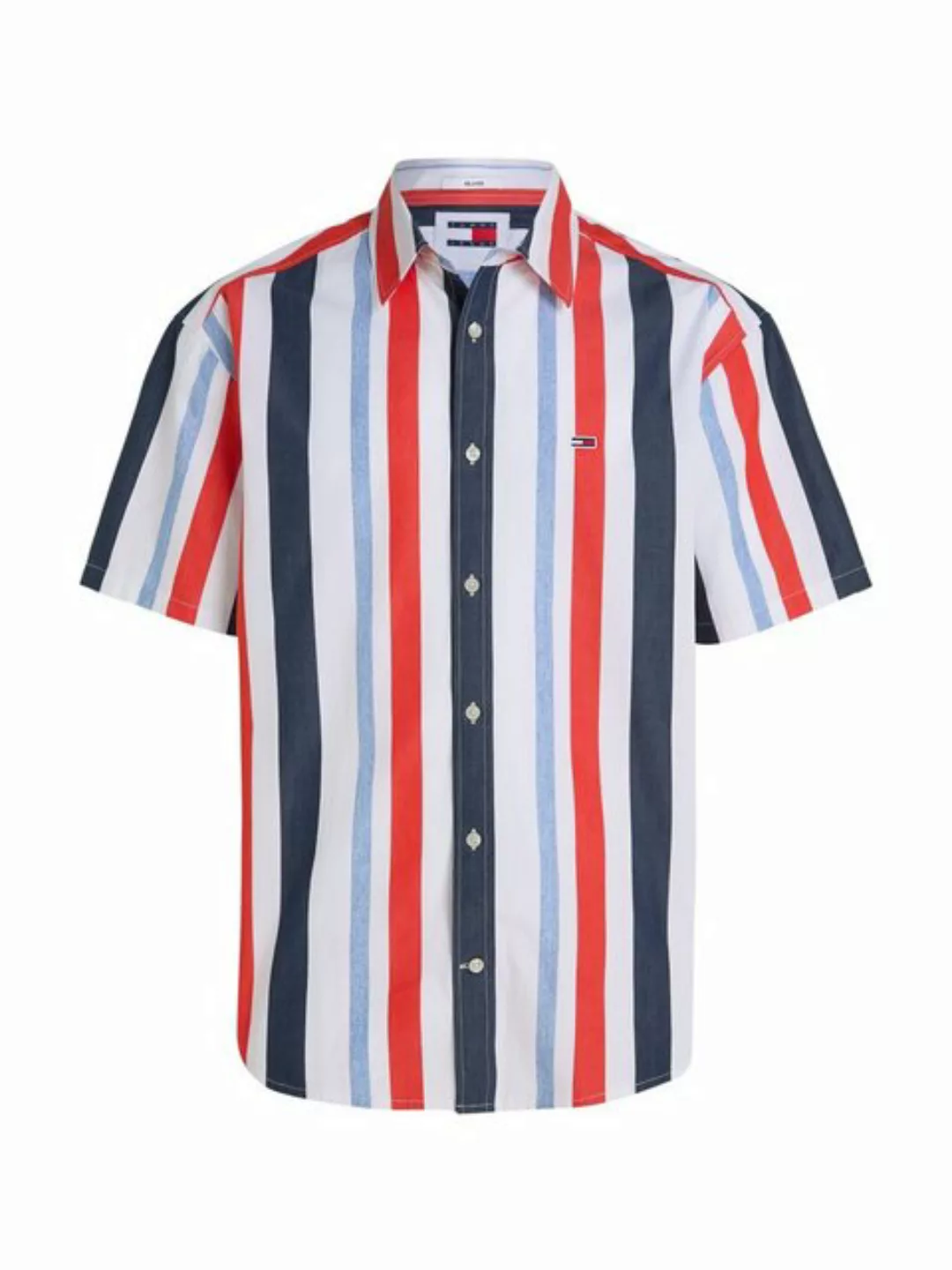 Tommy Jeans Kurzarmhemd TJM RLX STRIPES SHIRT mit mehrfarbigen Streifen günstig online kaufen