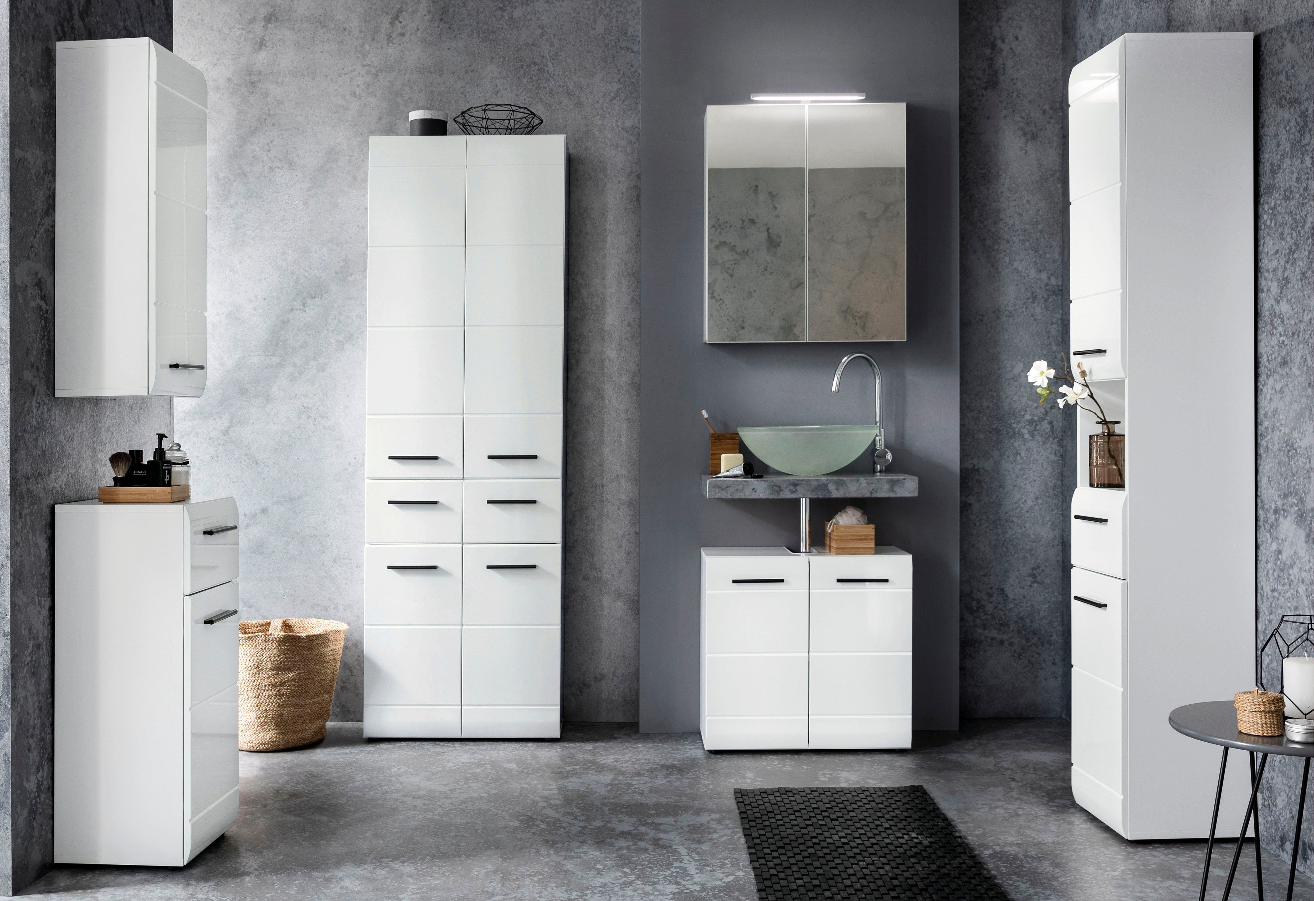 welltime Spiegelschrank "Sovana", Badschrank wahlweise mit oder ohne Beleuc günstig online kaufen