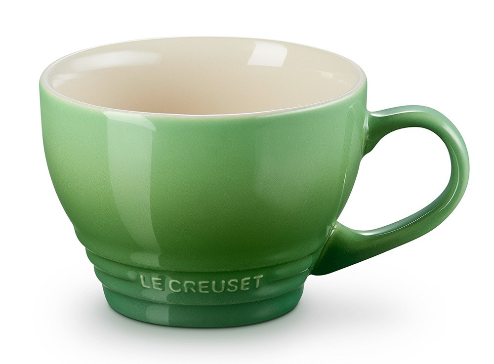 Le Creuset Cappuccino Tasse Steinzeug Bamboo Green 400ml günstig online kaufen