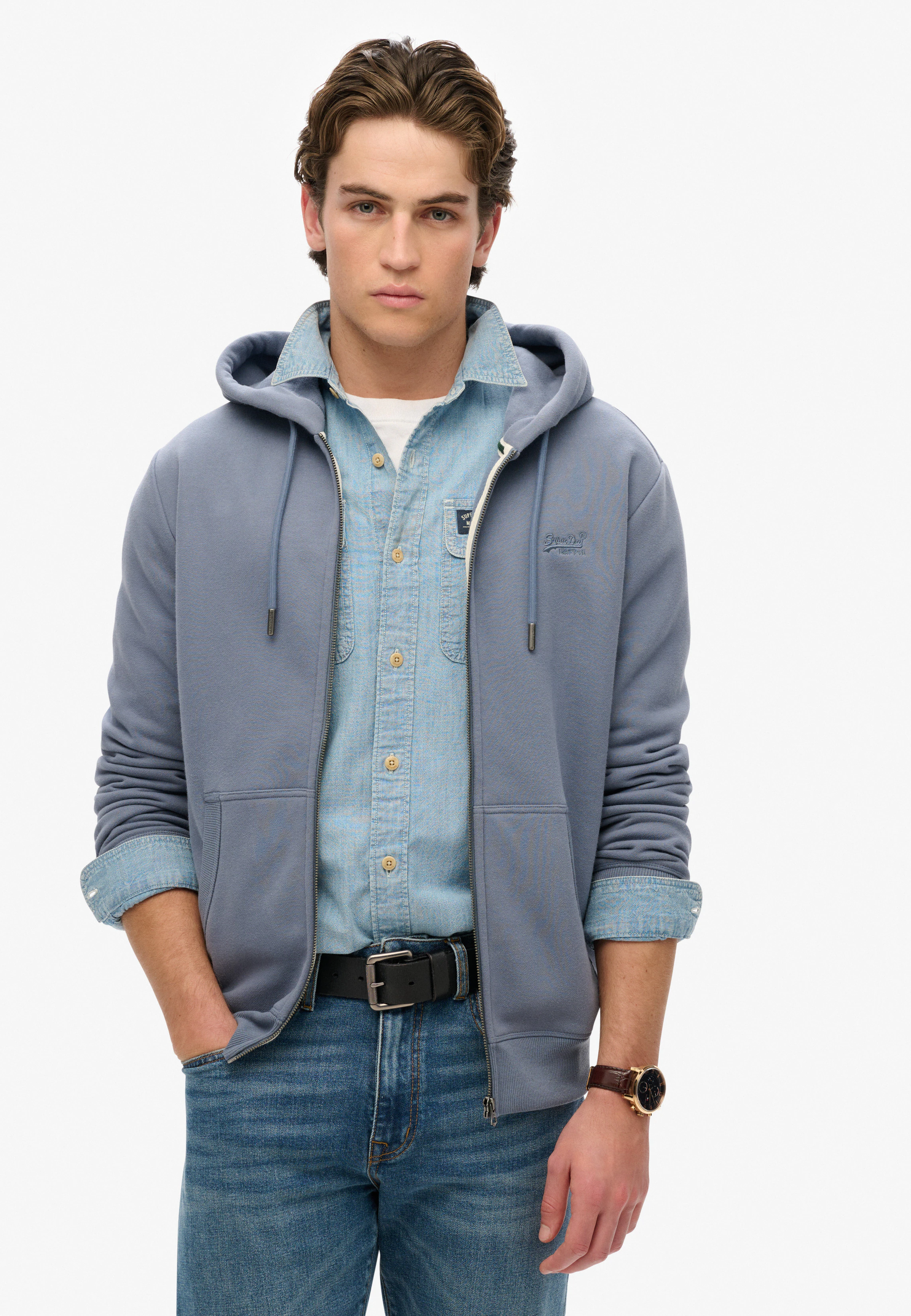 Superdry Kapuzensweatjacke "ESSENTIAL LOGO ZIP HOODIE HB" günstig online kaufen