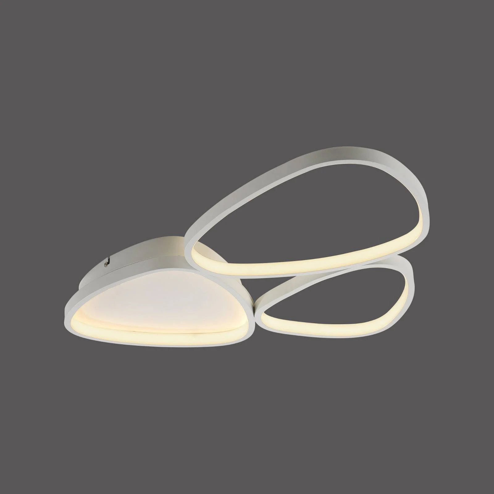 JUST LIGHT. LED-Deckenleuchte Pebbles, weiß, dimmbar günstig online kaufen