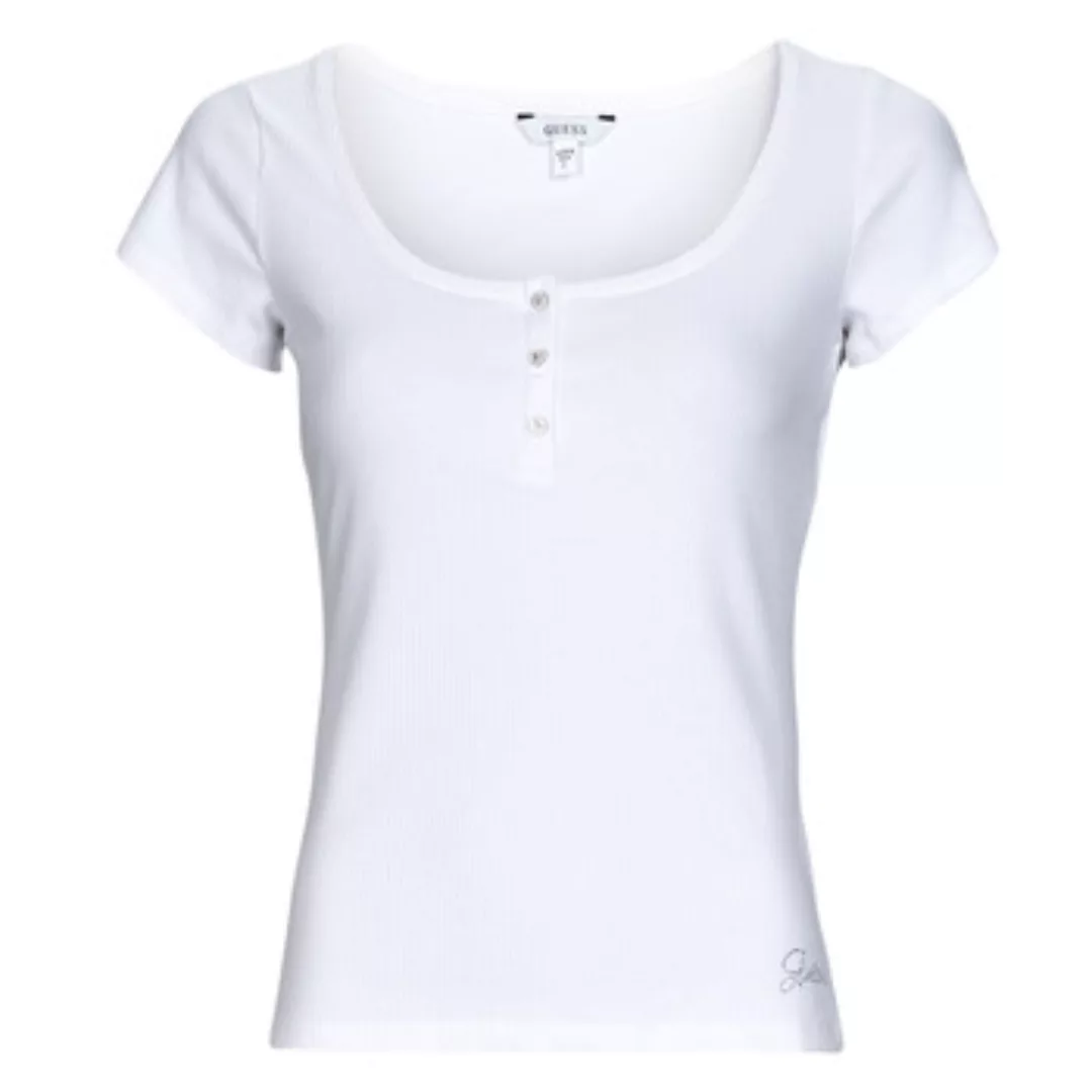 Guess  T-Shirt ES SS KARLEE JEWEL BTN HENLEY günstig online kaufen