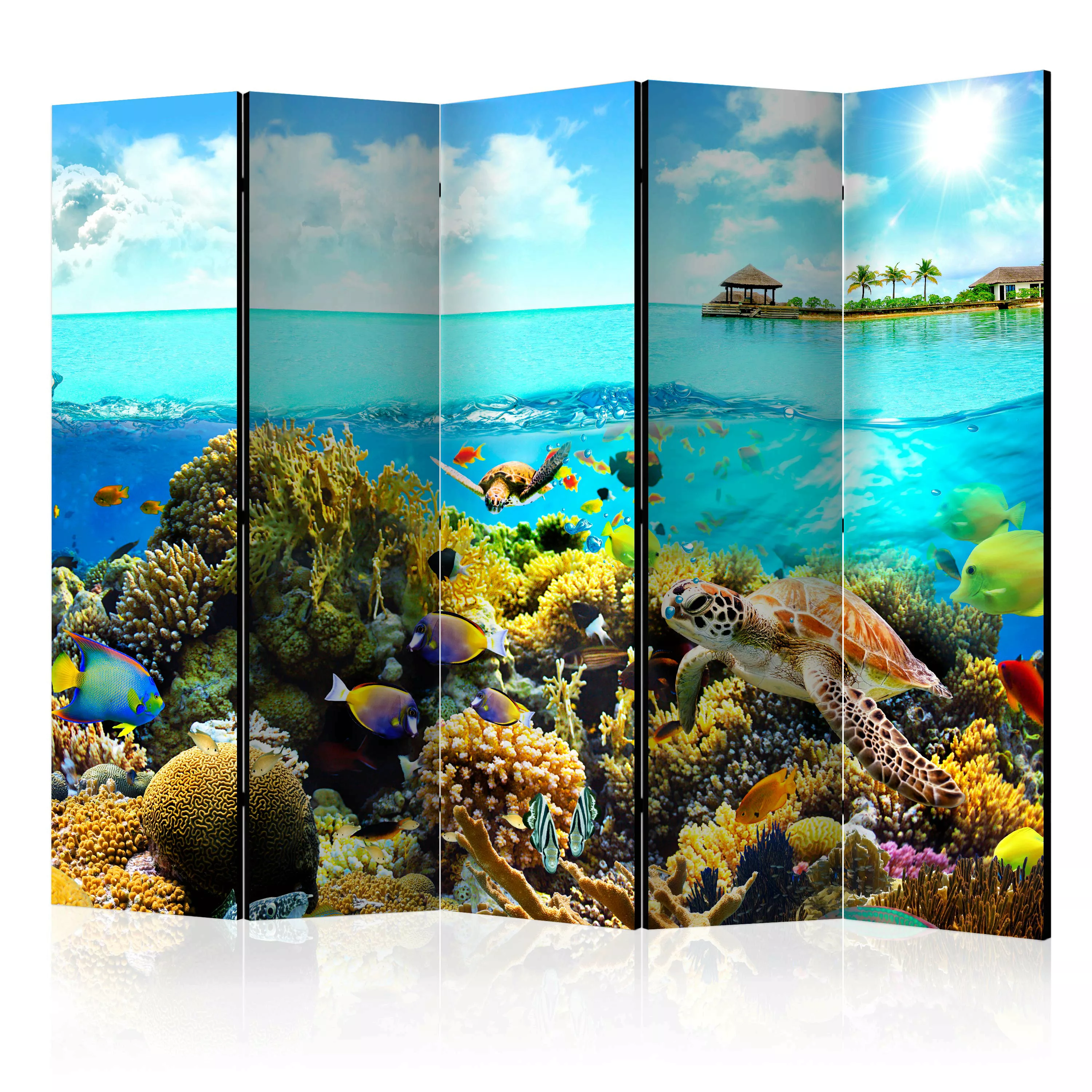 5-teiliges Paravent - Heavenly Maldive Ii [room Dividers] günstig online kaufen