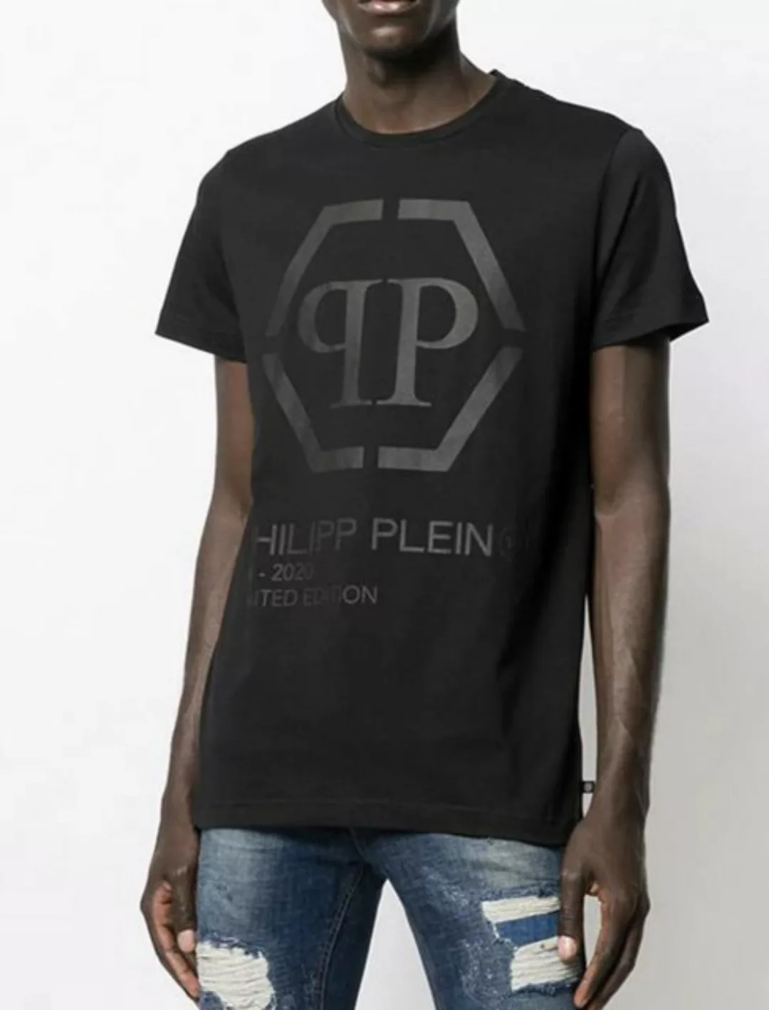 PHILIPP PLEIN T-Shirt Philipp Plein Gold Cut Limited Edition Logo Shirt Rou günstig online kaufen