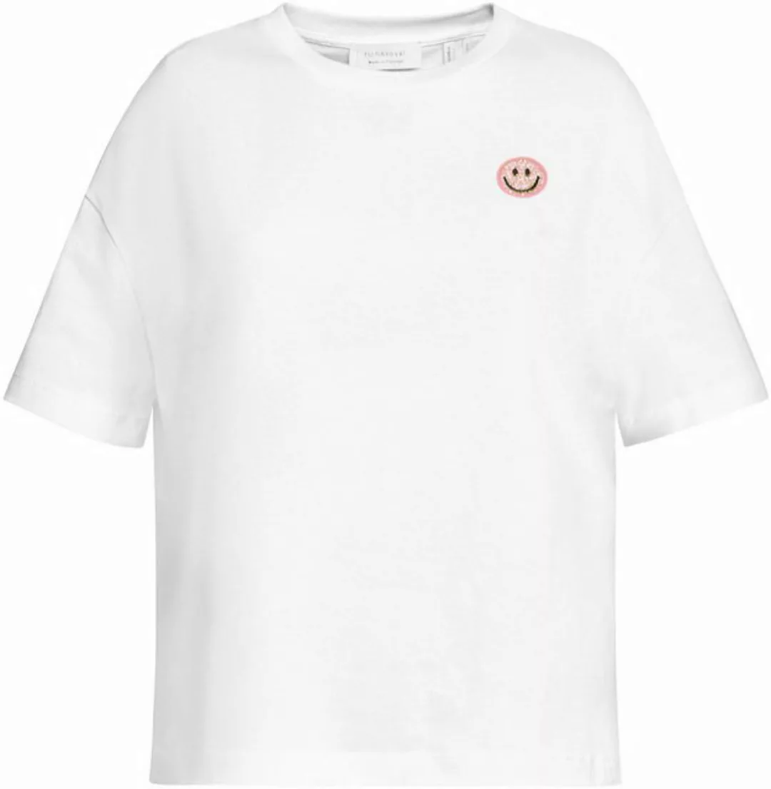 Rich & Royal T-Shirt Smiley mit Glitzersteinen günstig online kaufen