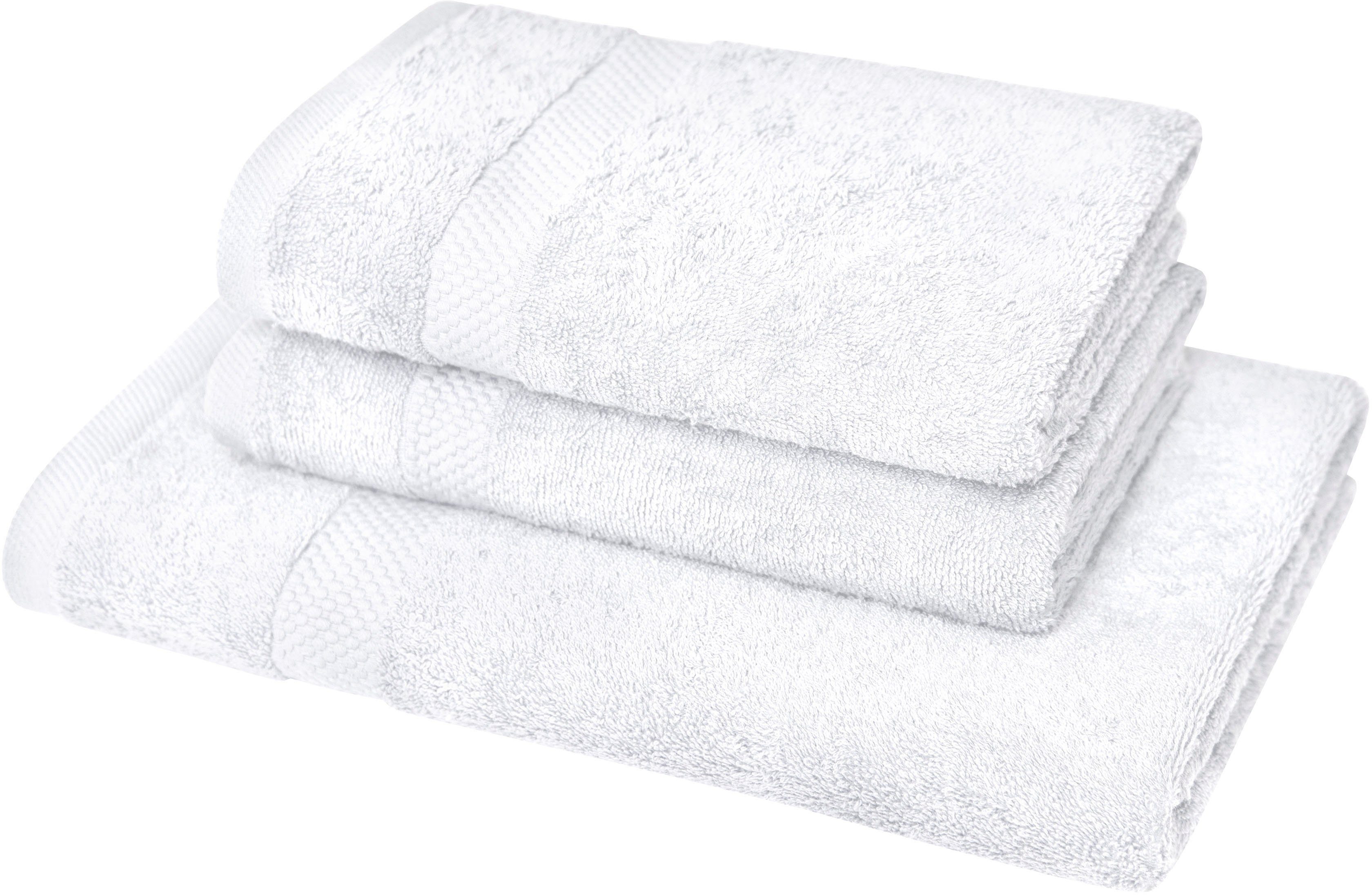 Dyckhoff Handtuch Set »Planet«, Set, 3 tlg., Walkfrottier, 2 Handtücher (50 günstig online kaufen