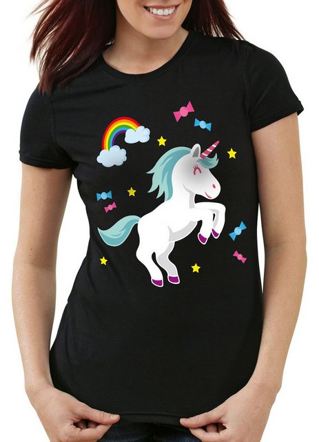 style3 T-Shirt Unicorn Candy Einhorn Regenbogen sterne pferd fun funshirt s günstig online kaufen