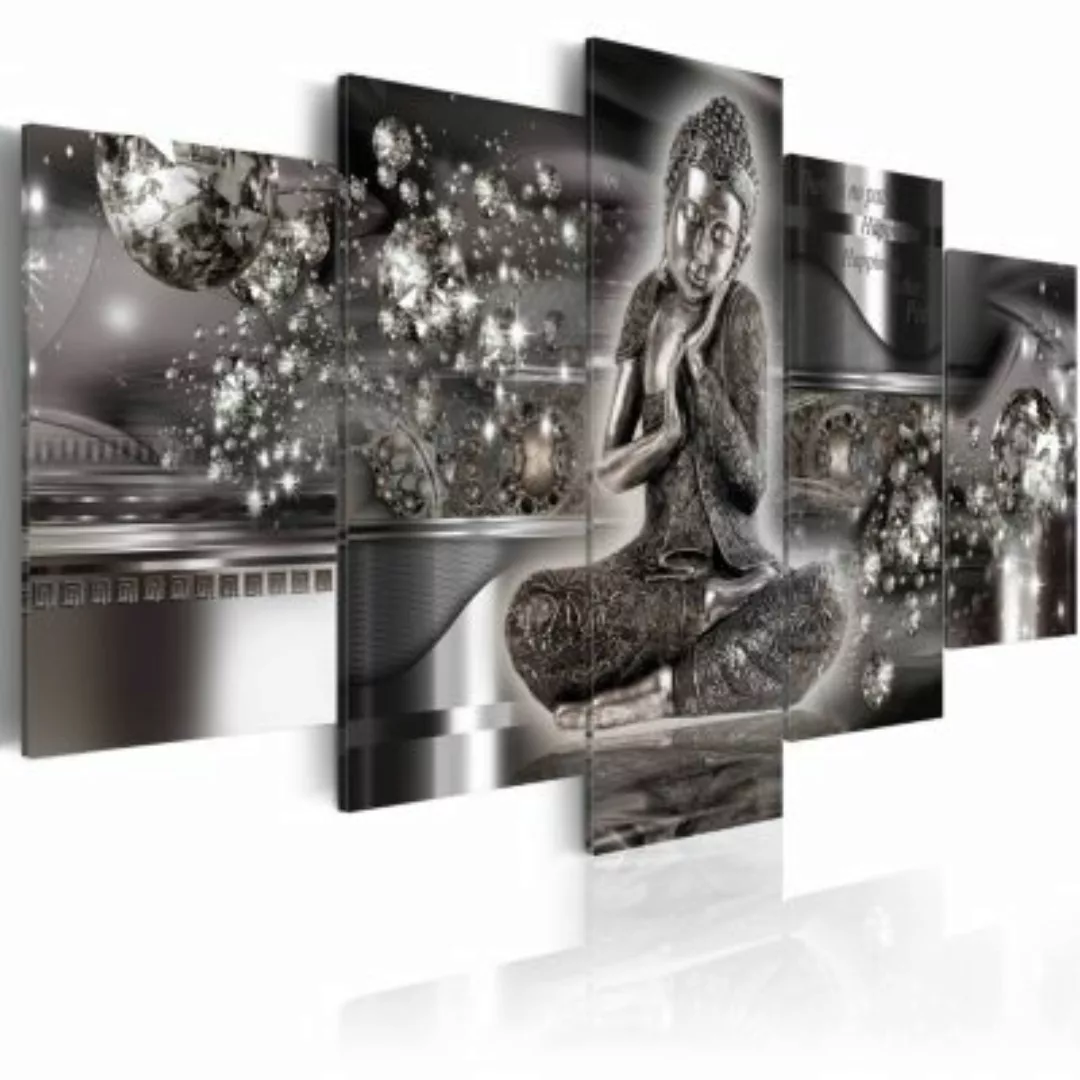artgeist Wandbild Silver Serenity grau-kombi Gr. 200 x 100 günstig online kaufen
