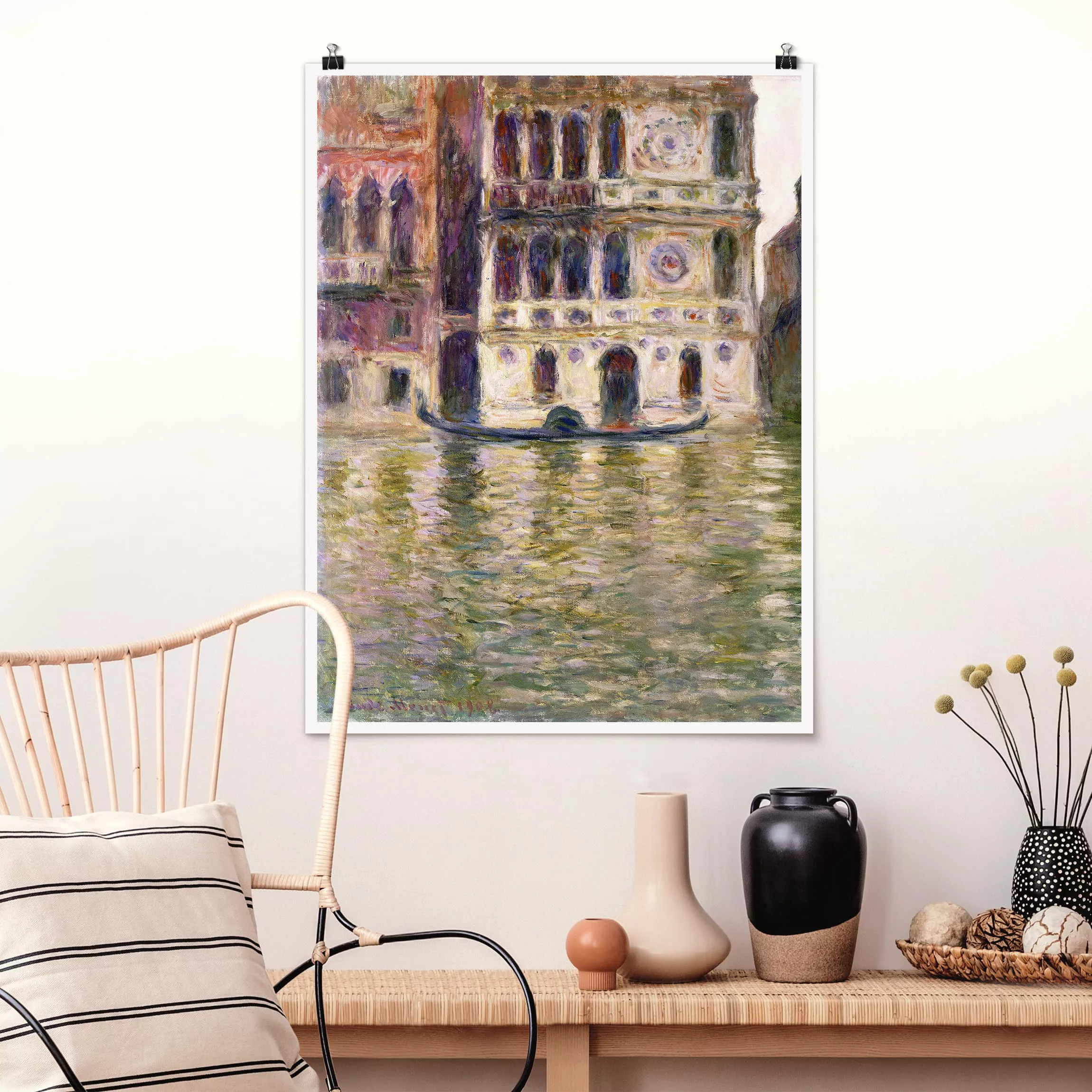 Poster Kunstdruck - Hochformat Claude Monet - Palazzo Dario günstig online kaufen