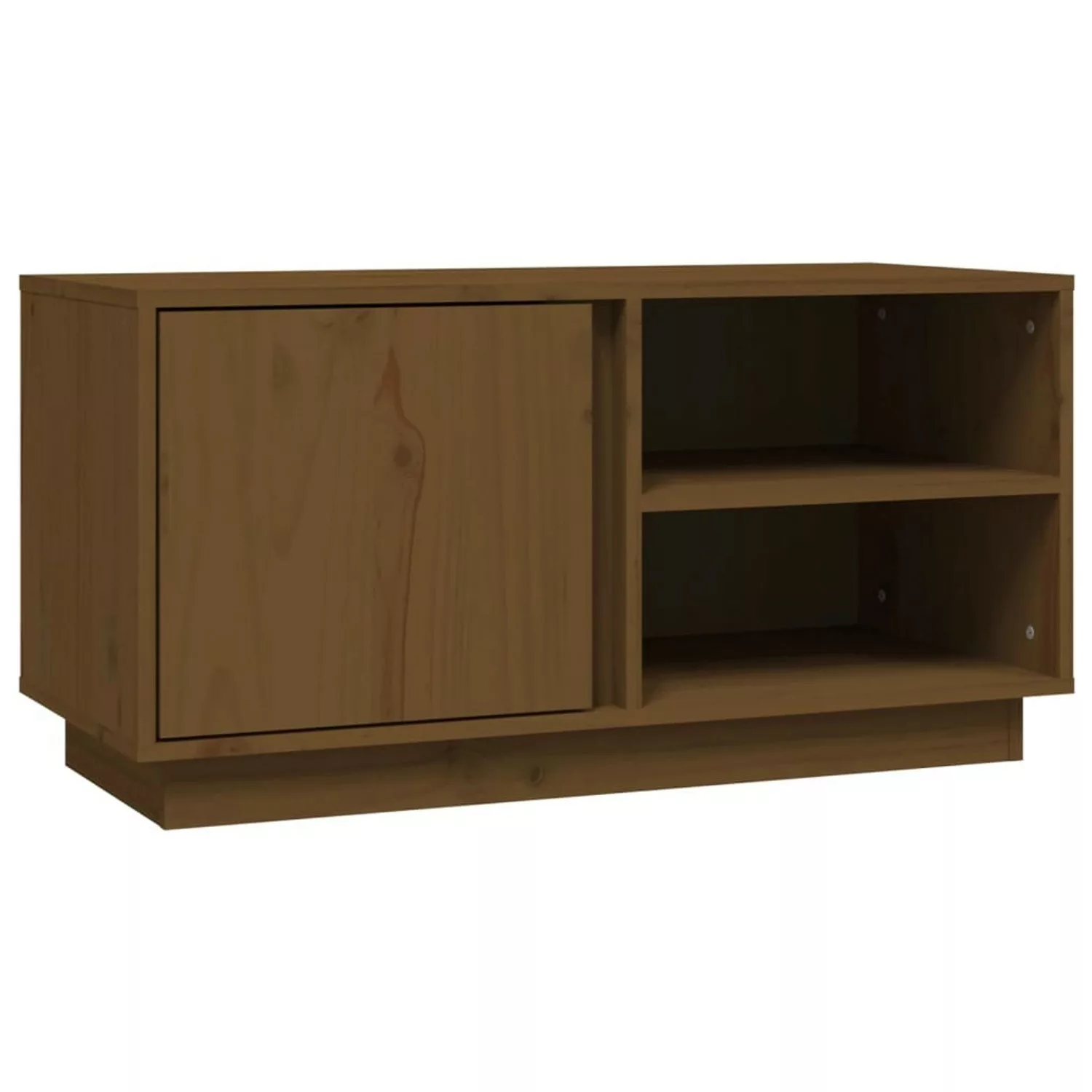 Vidaxl Tv-schrank Honigbraun 80x35x40,5 Cm Massivholz Kiefer günstig online kaufen