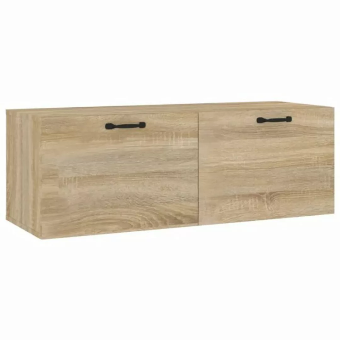 vidaXL Fächerschrank Wandschrank Sonoma-Eiche 100x36,5x35 cm Holzwerkstoff günstig online kaufen