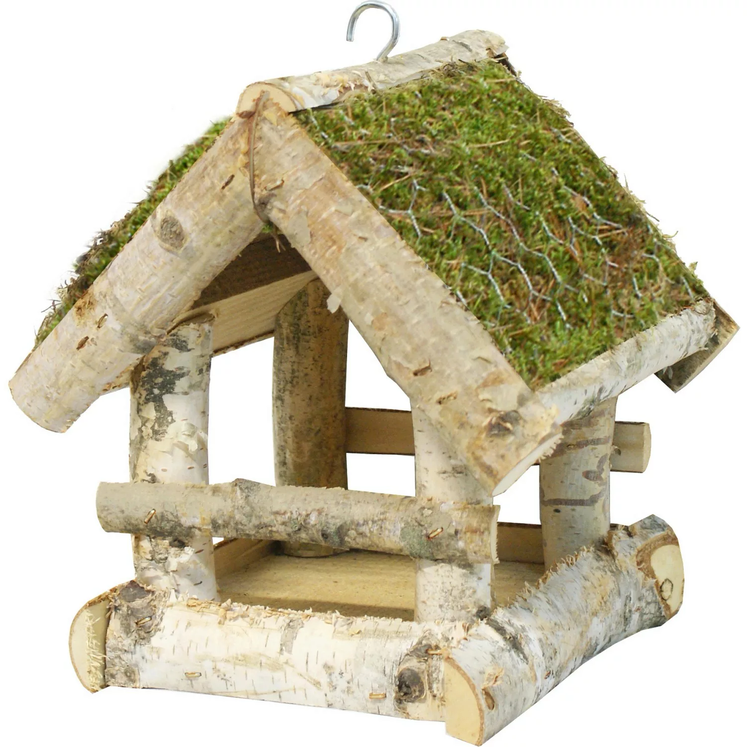 Vogelfutterhaus Moosdach 19 cm x 19 cm günstig online kaufen