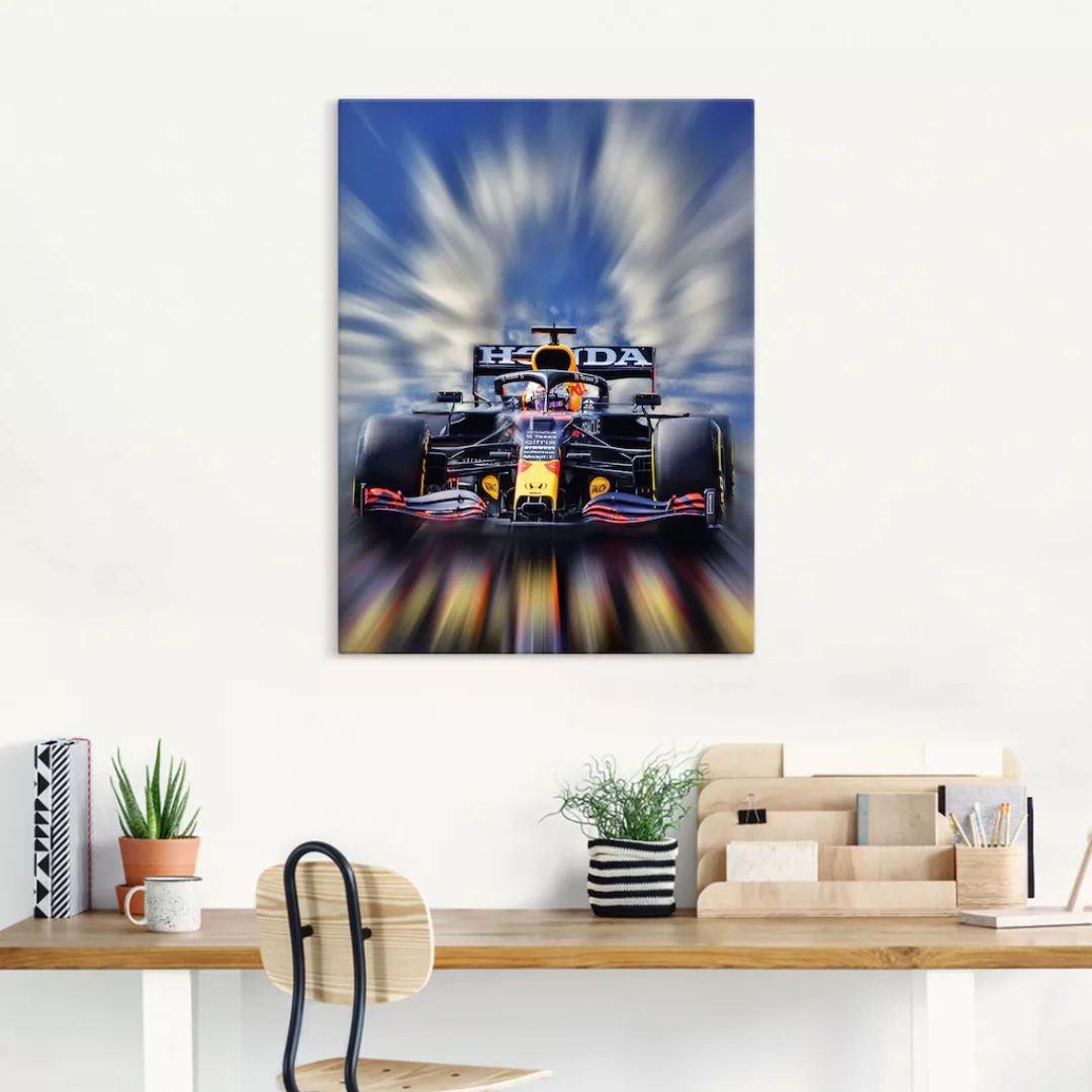 Artland Wandbild »Max Verstappen - Weltmeister der Formel1«, Auto, (1 St.), günstig online kaufen