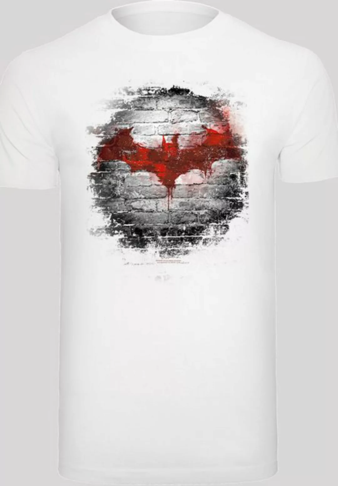 F4NT4STIC Kurzarmshirt F4NT4STIC Herren Batman Logo Wall with T-Shirt Round günstig online kaufen