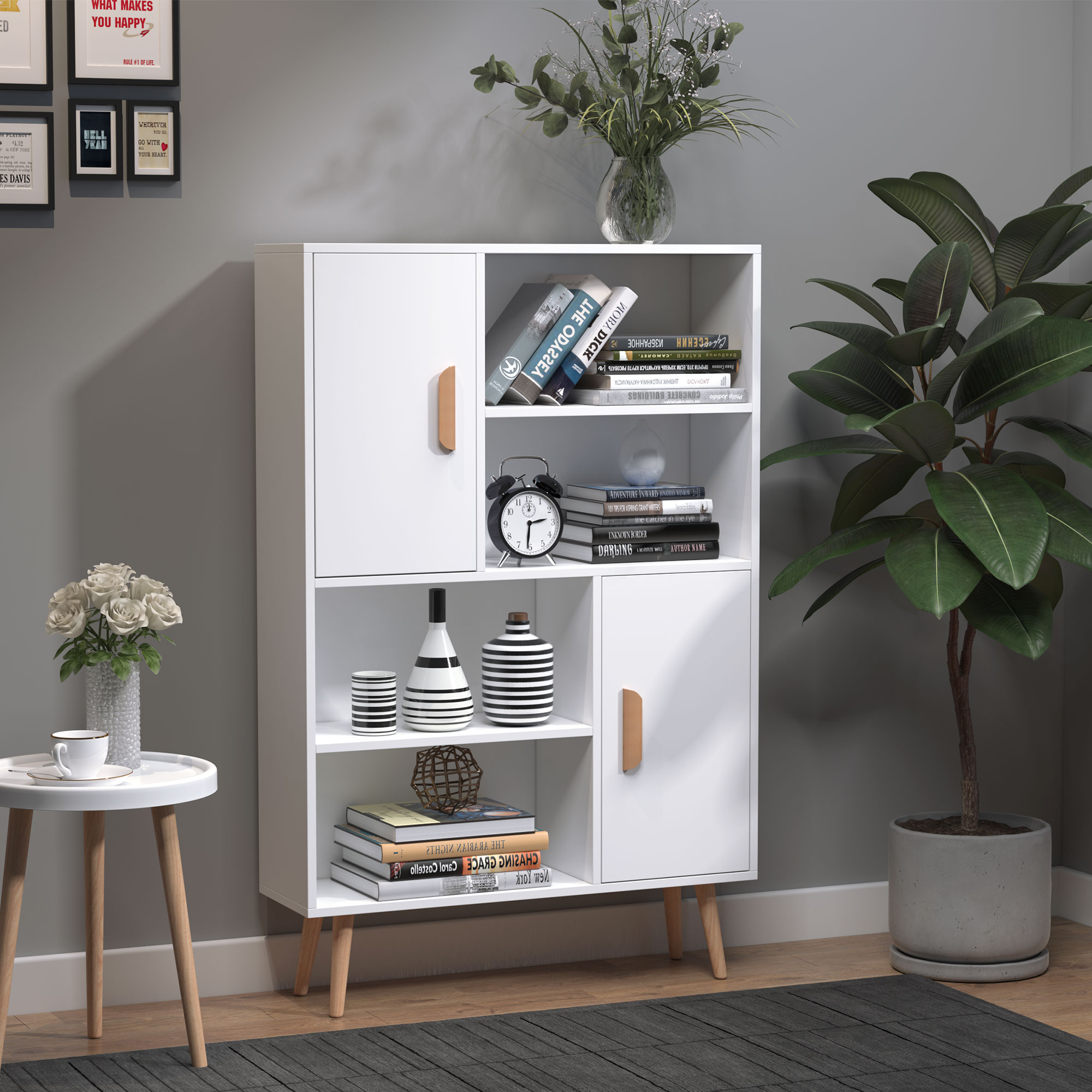 HOMCOM Kommode Sideboard Schubladenkommode Highboard Schrank Anrichte Schuh günstig online kaufen