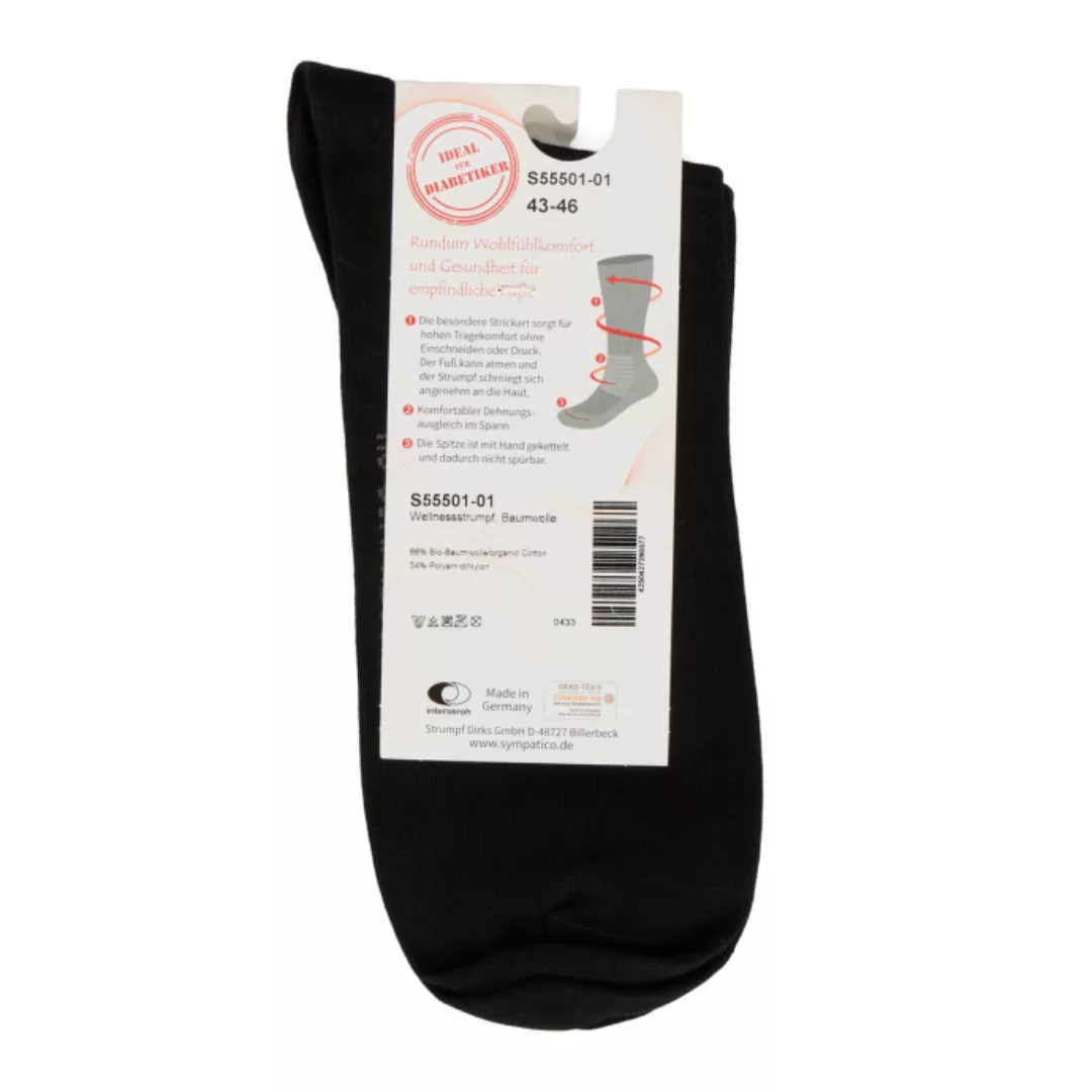 Sympatico Diabetiker-Socken mit Komfortbund günstig online kaufen