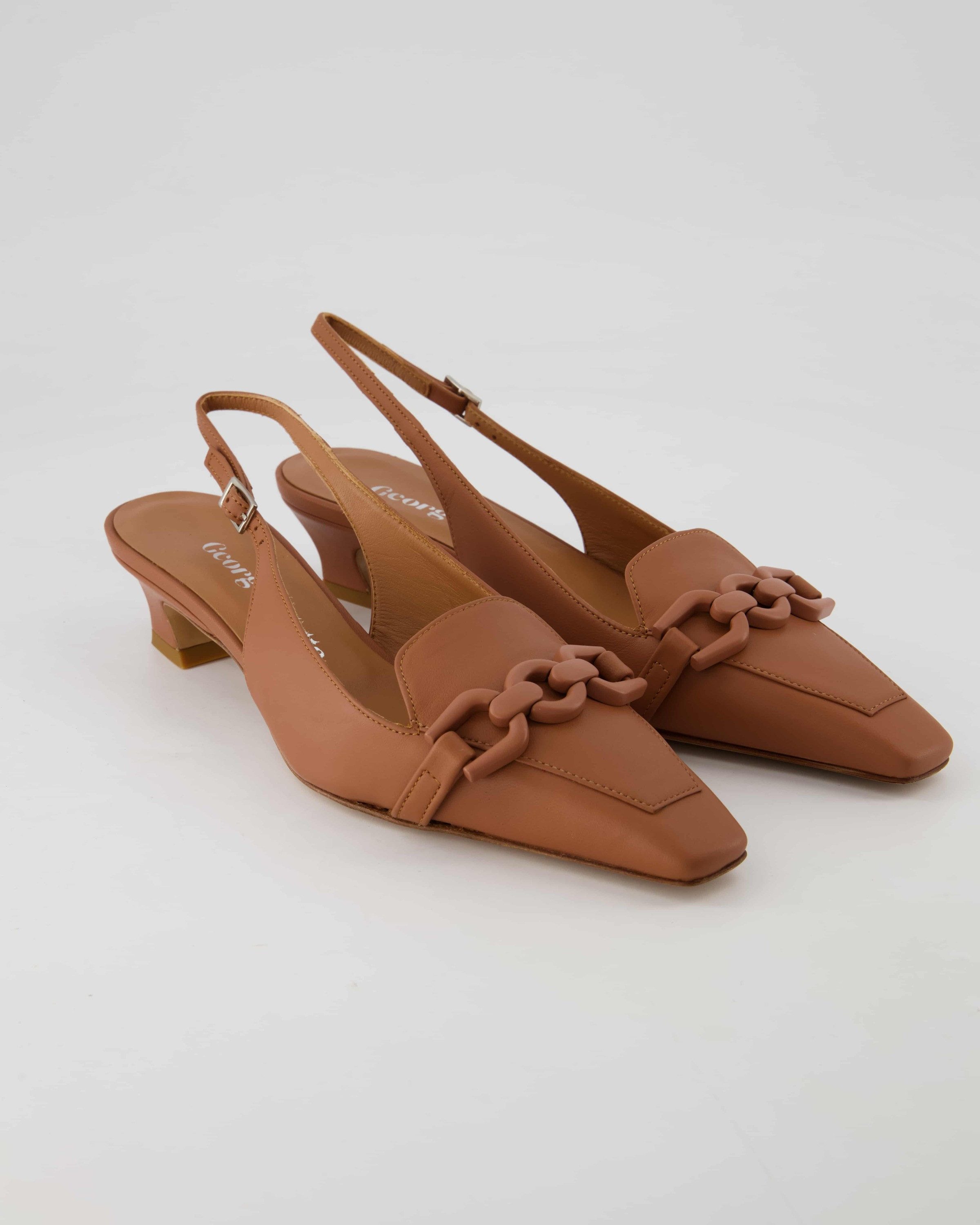 George Watts G9512 Slingpumps Obermaterial: Leder günstig online kaufen